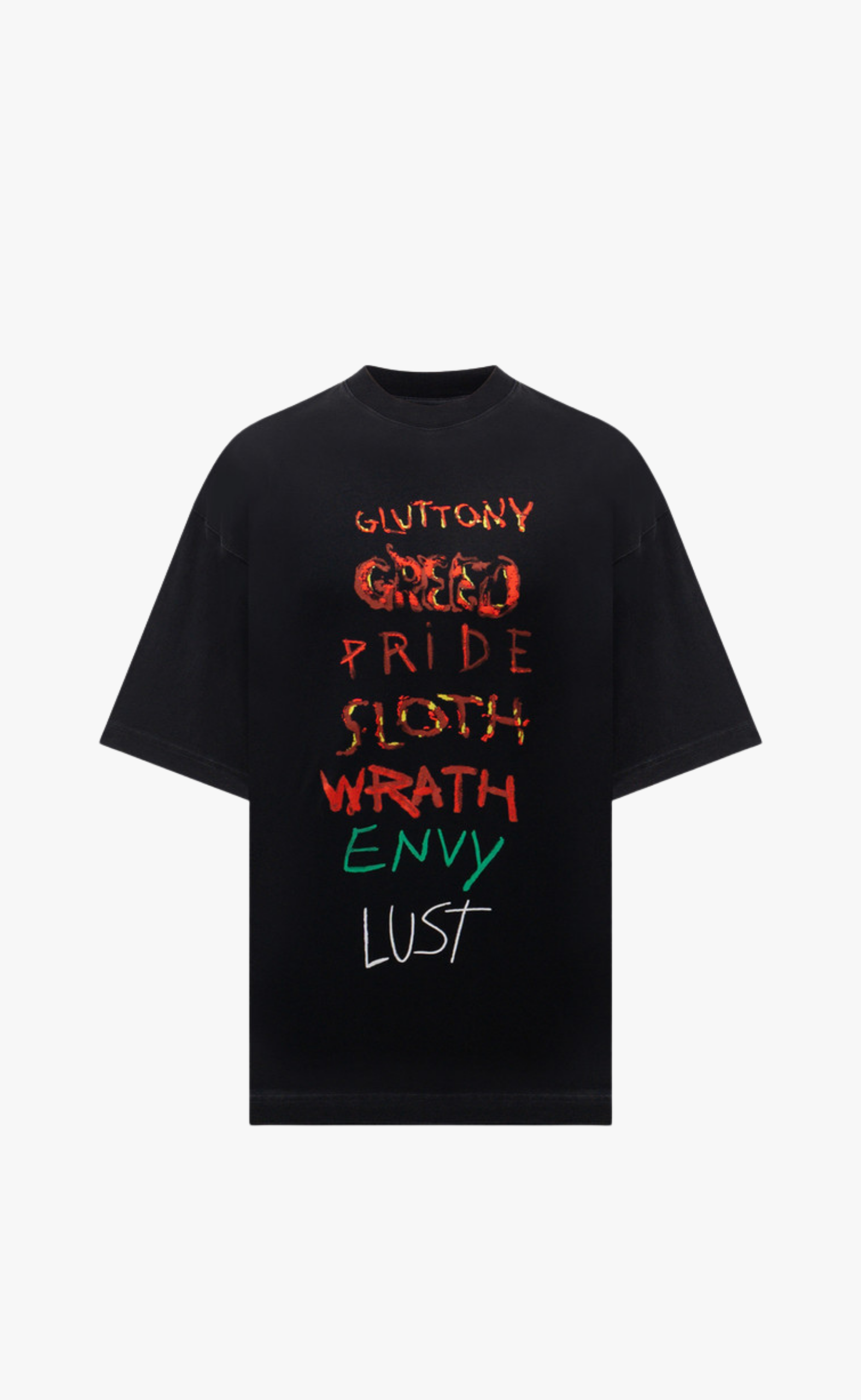 7 SINS BLACK T-SHIRT