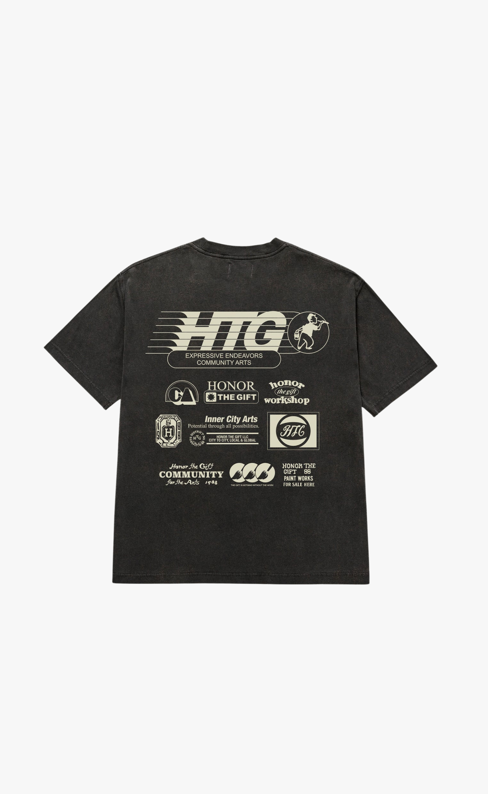 PAINT WORKS BLACK T-SHIRT