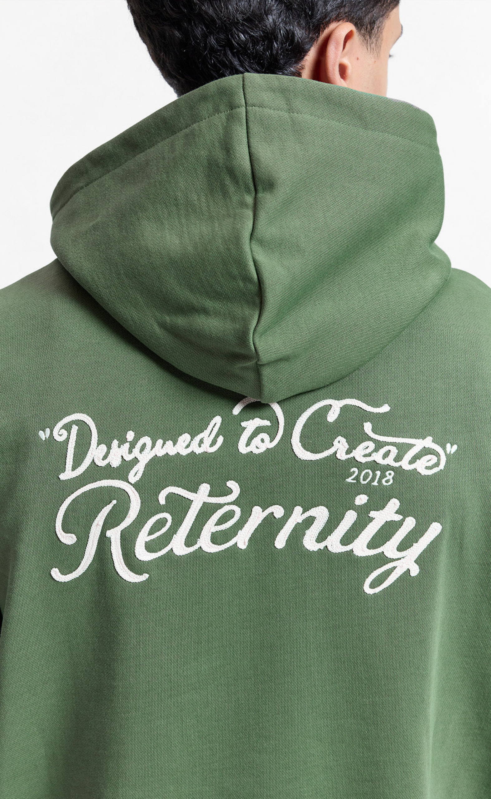 DESIGNED TO CREATE GREEN HOODIE