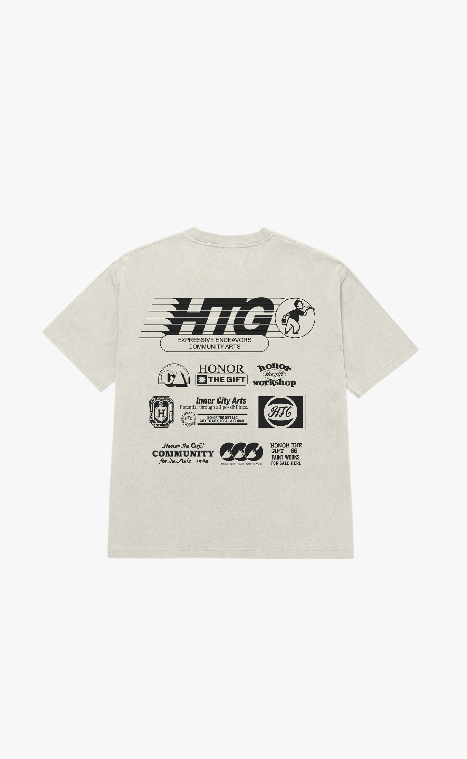 PAINT WORKS BONE T-SHIRT