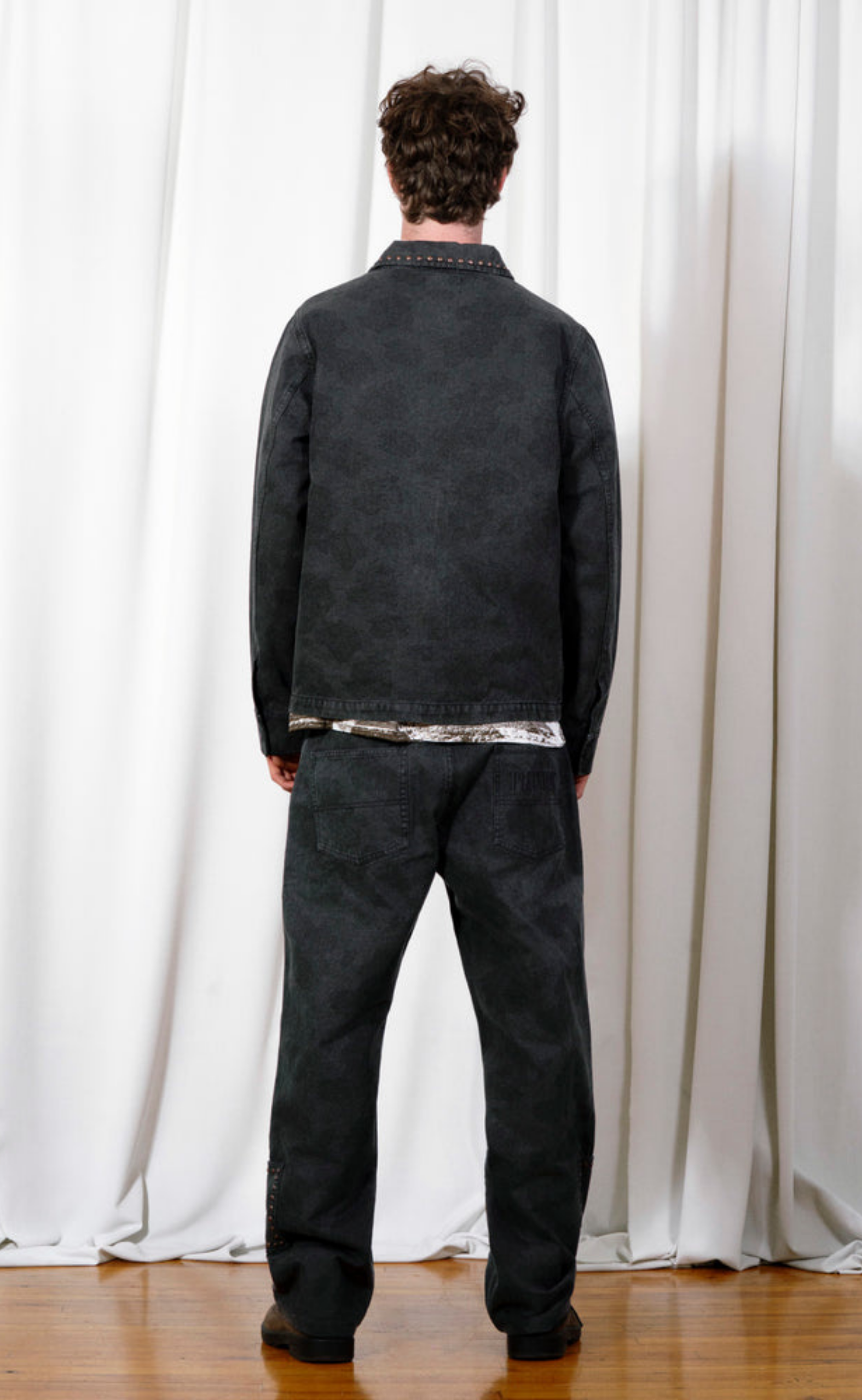 COWHIDE WORK BLACK JACKET