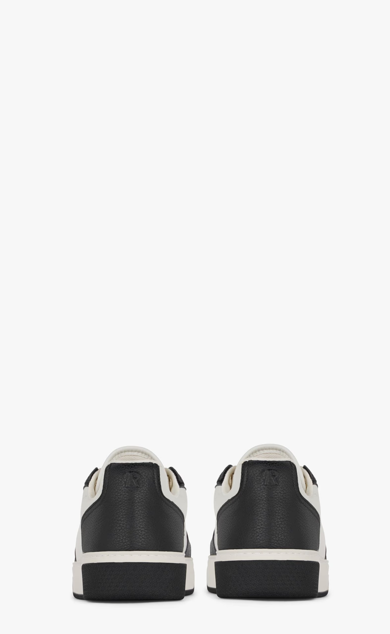 INITIAL LEATHER BLACK WHITE SNEAKER