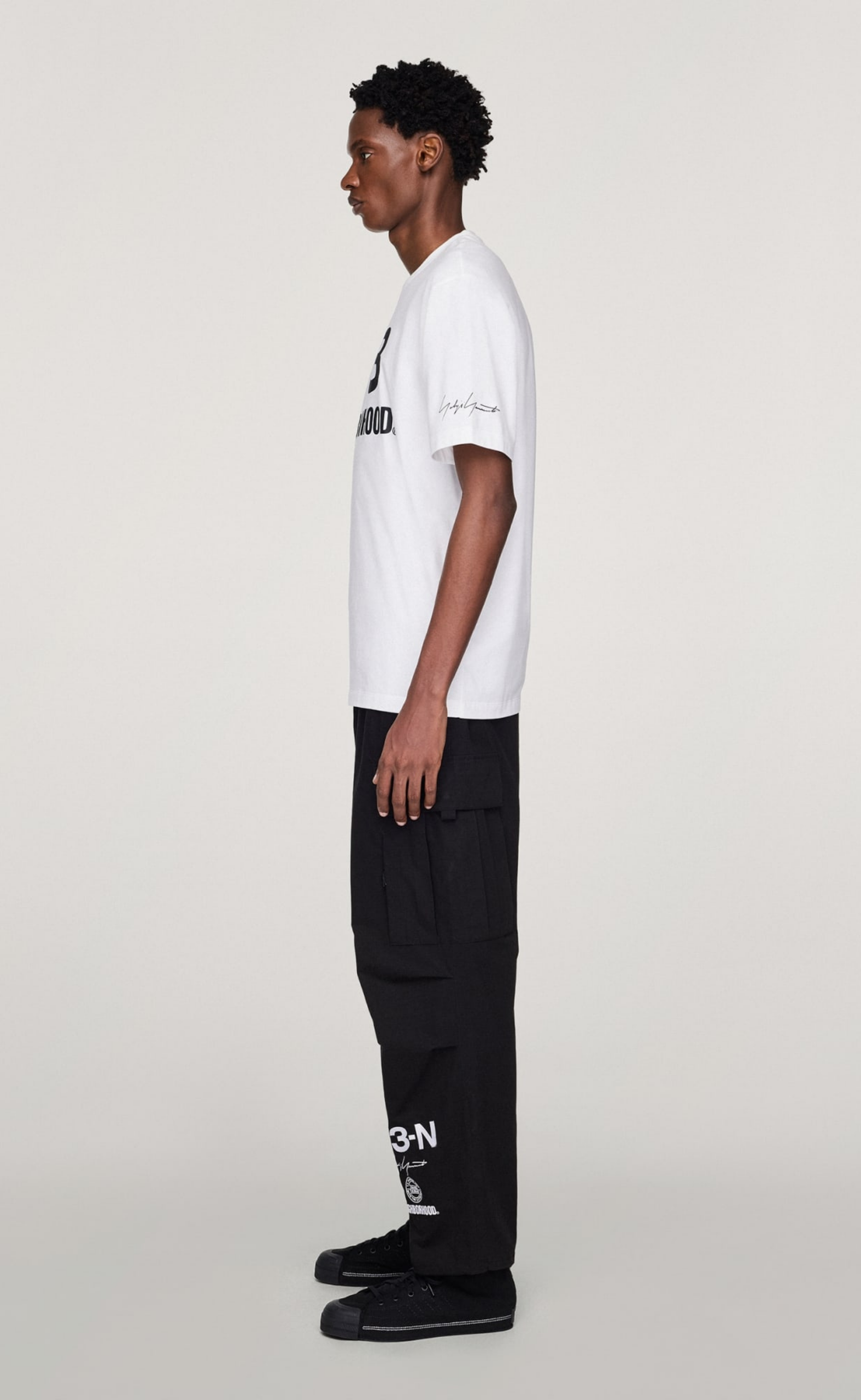 Y-3 NBHD LOGO WHITE T-SHIRT