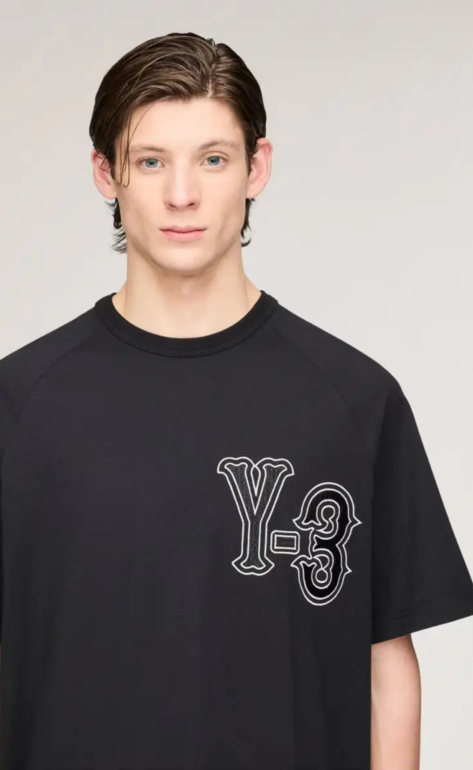 Y-3 ELITE 5 GFX COTTON BLACK T-SHIRT