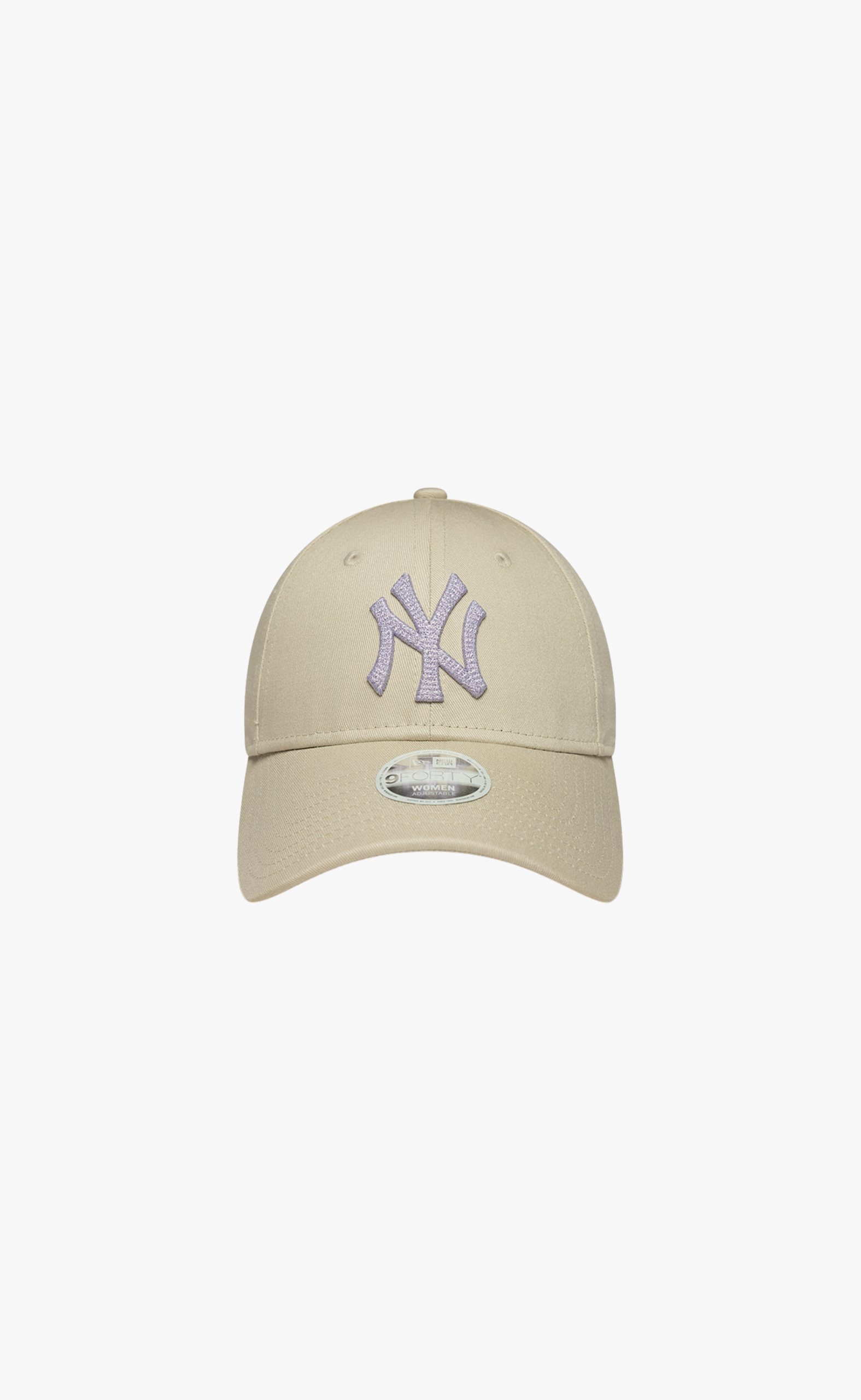 NEW YORK YANKEES WOMEN METALLIC CS 9FORTY LIGHT BEIGE HAT