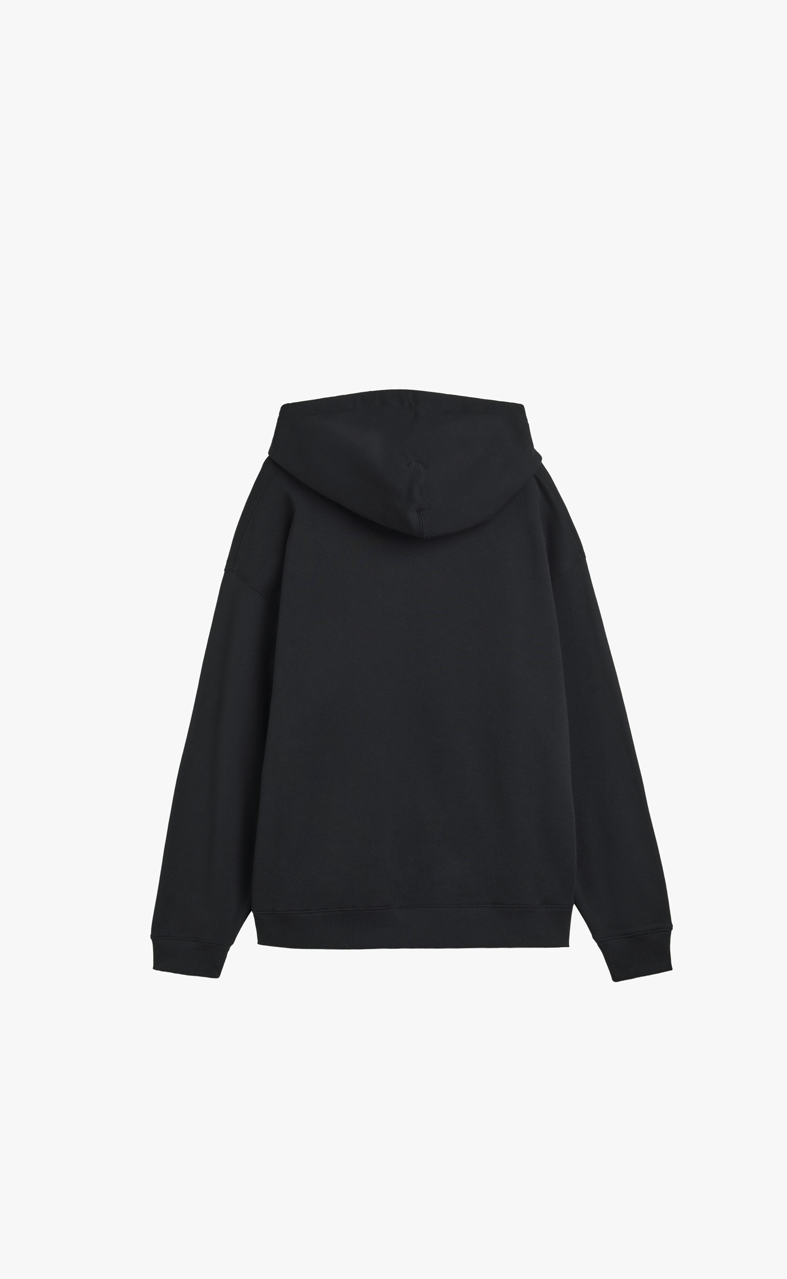 Y-3 FRENCH TERRY LIQUID LOGO BLACK HOODIE