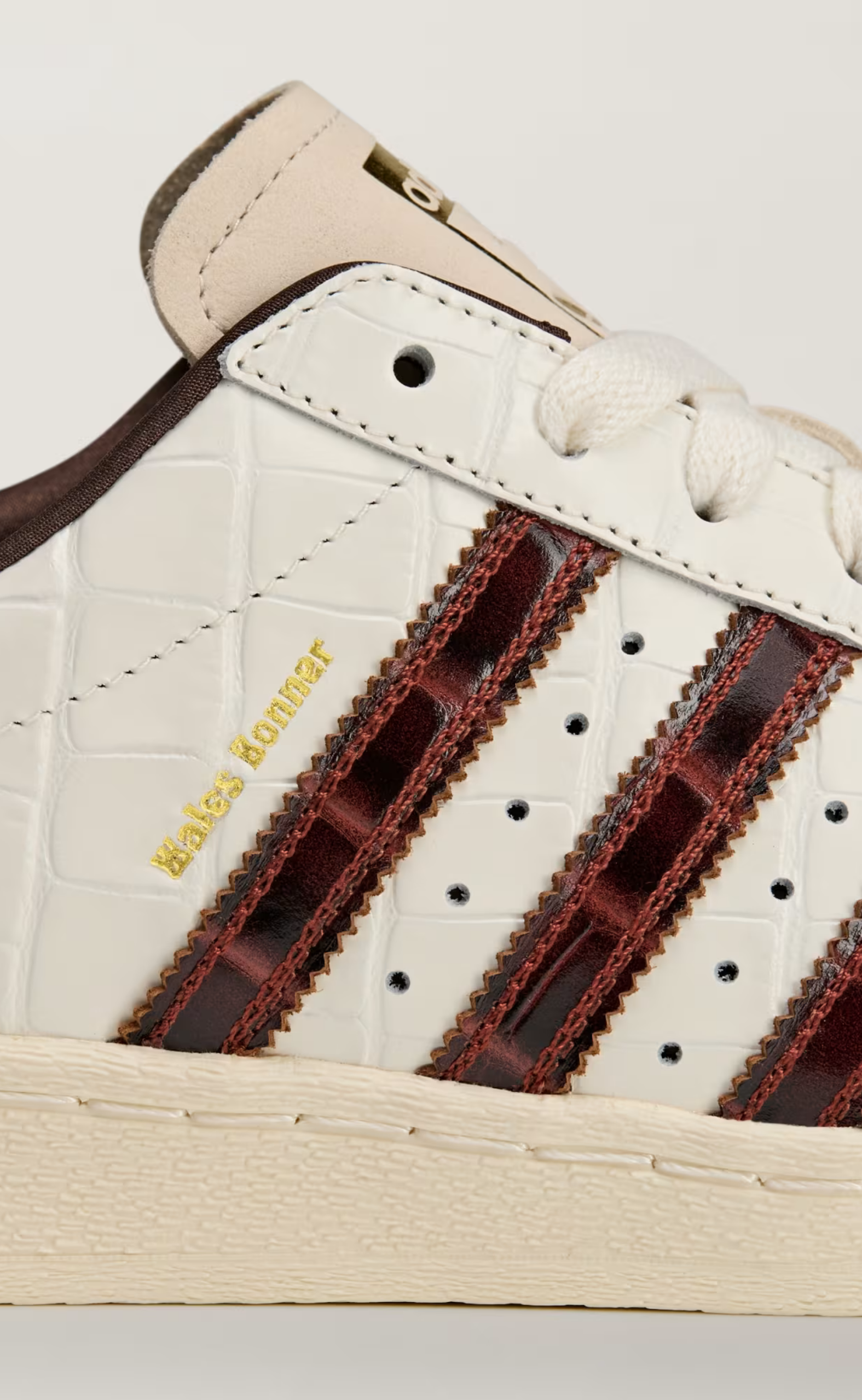 WB SUPERSTAR WHITE BROWN SNEAKER