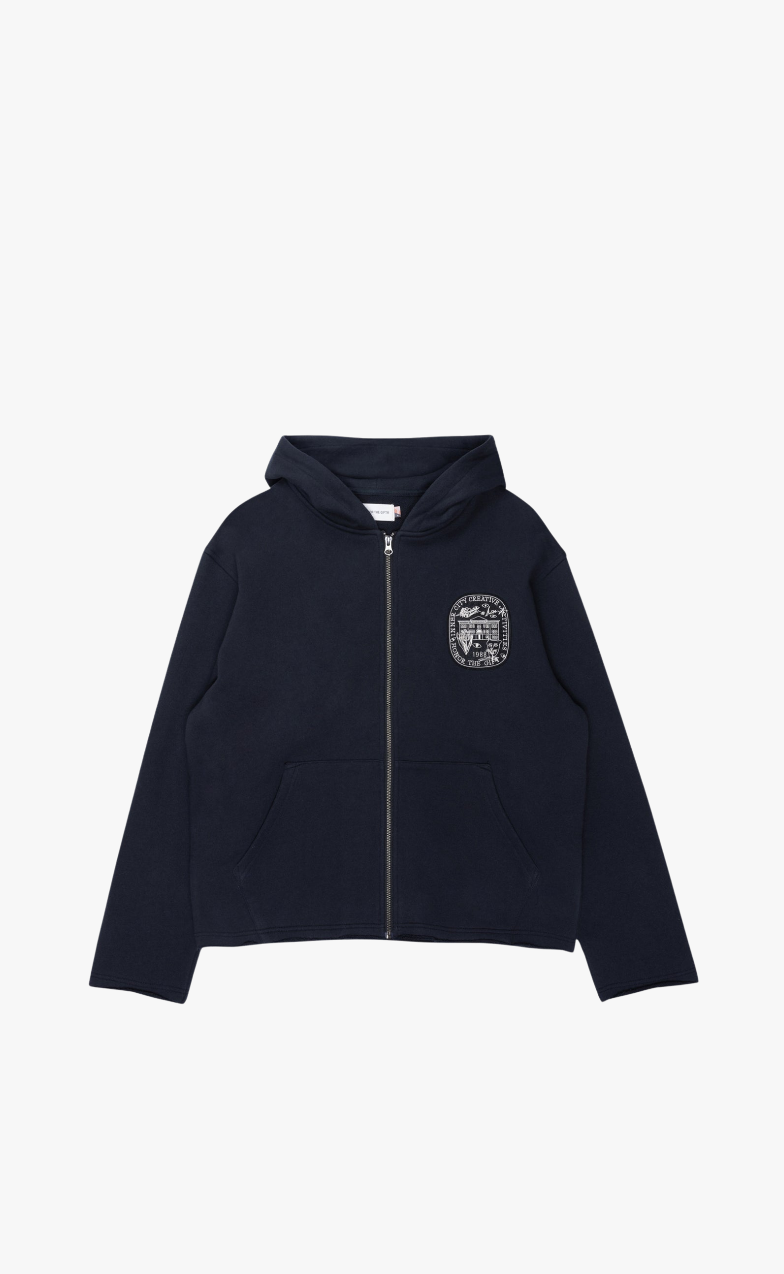 HONOR ART INSTITUTE ZIP BLACK HOODIE