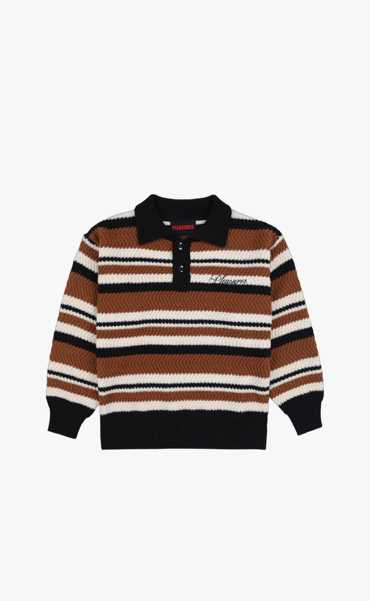 COOPER POLO SWEATER BROWN SWEATER