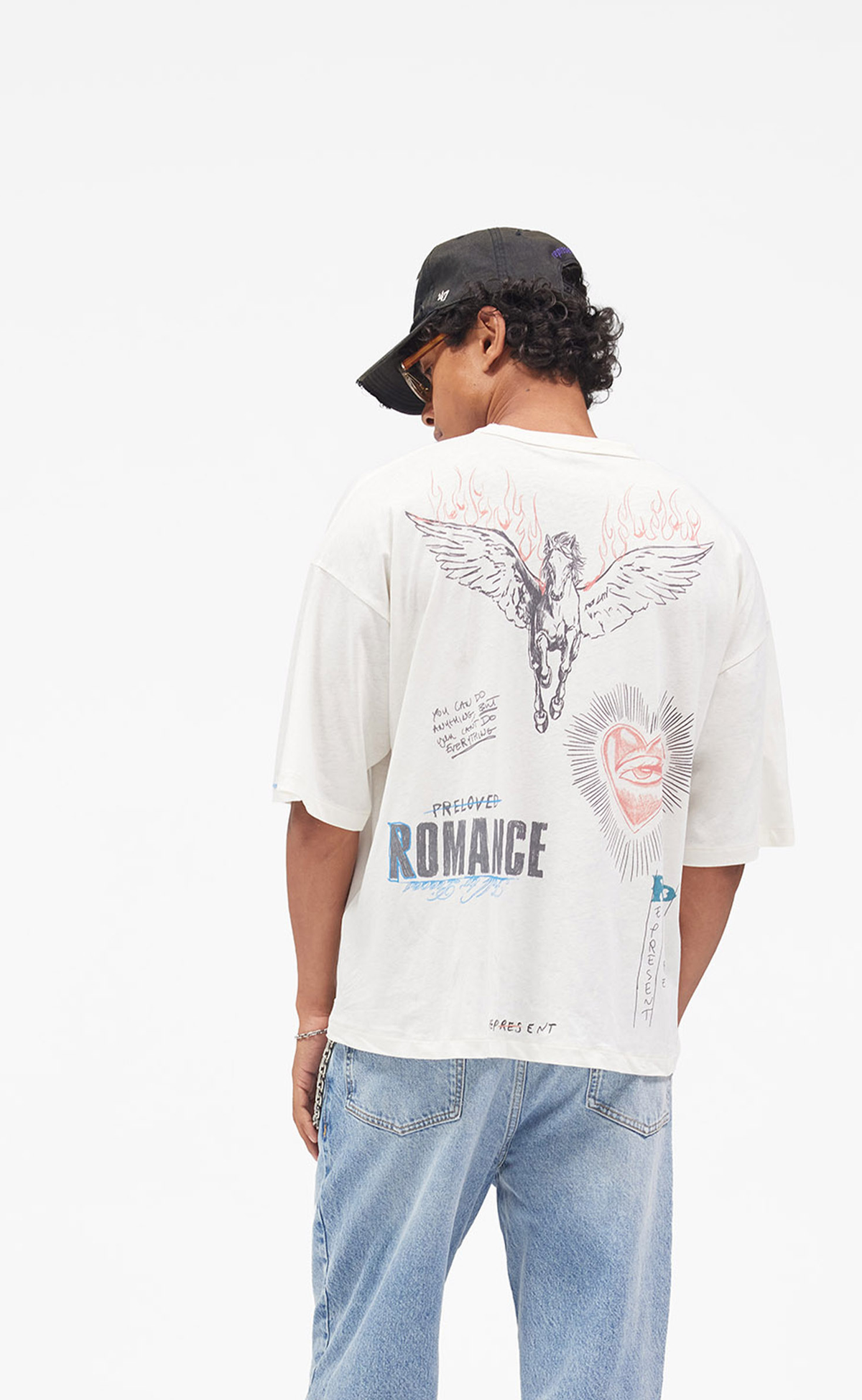 HEAVIER THAN THE HEAVENS ANTIQUE WHITE T-SHIRT