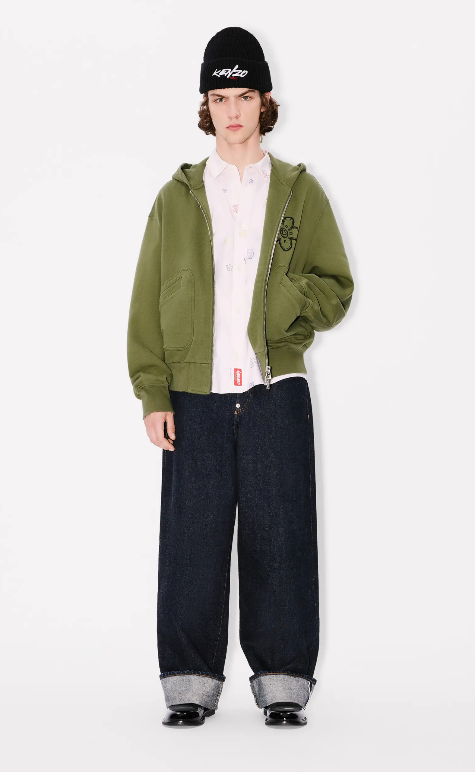 GOTS KENZO FUTURA BOXY KHAKI ZIP HOODIE