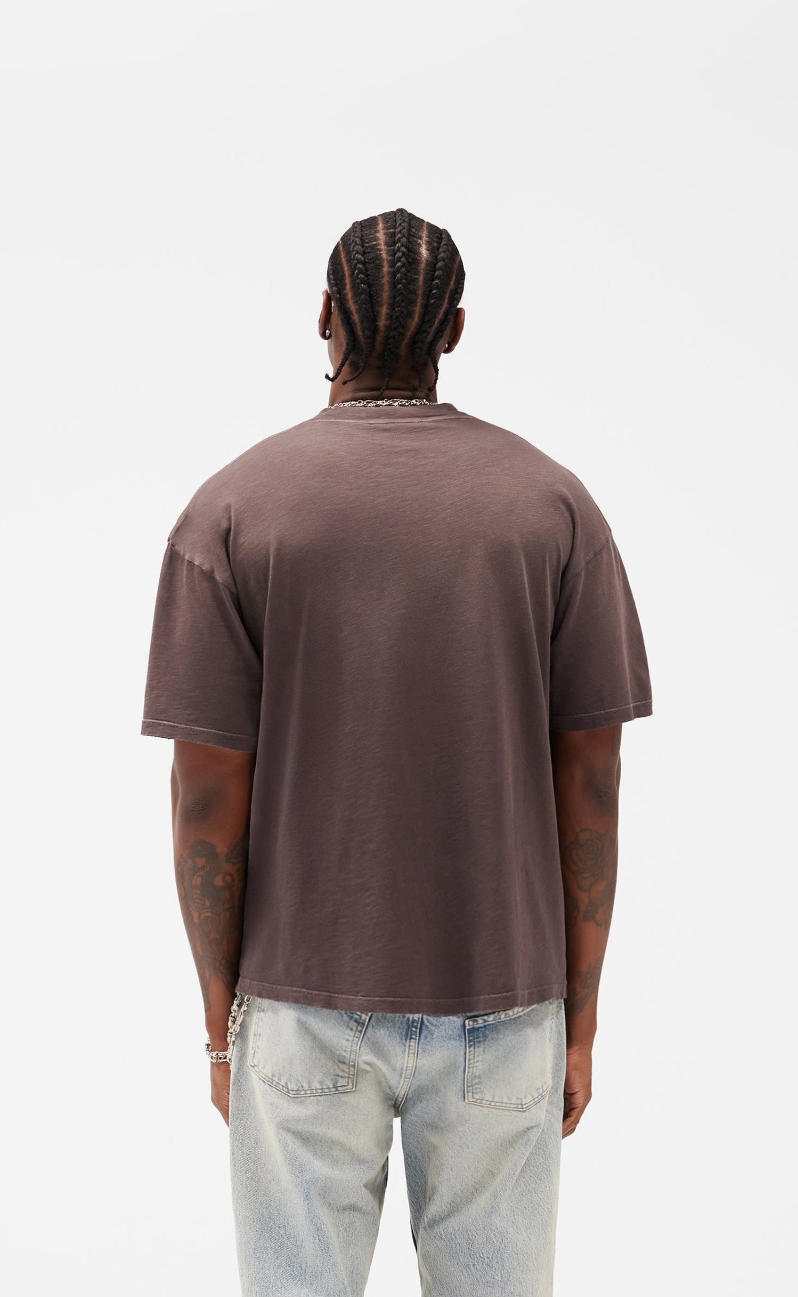ENGLAND WASHED BROWN T-SHIRT
