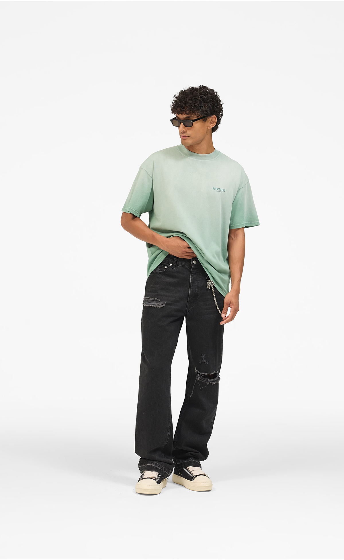 HEATON DENIM BLACK JEANS