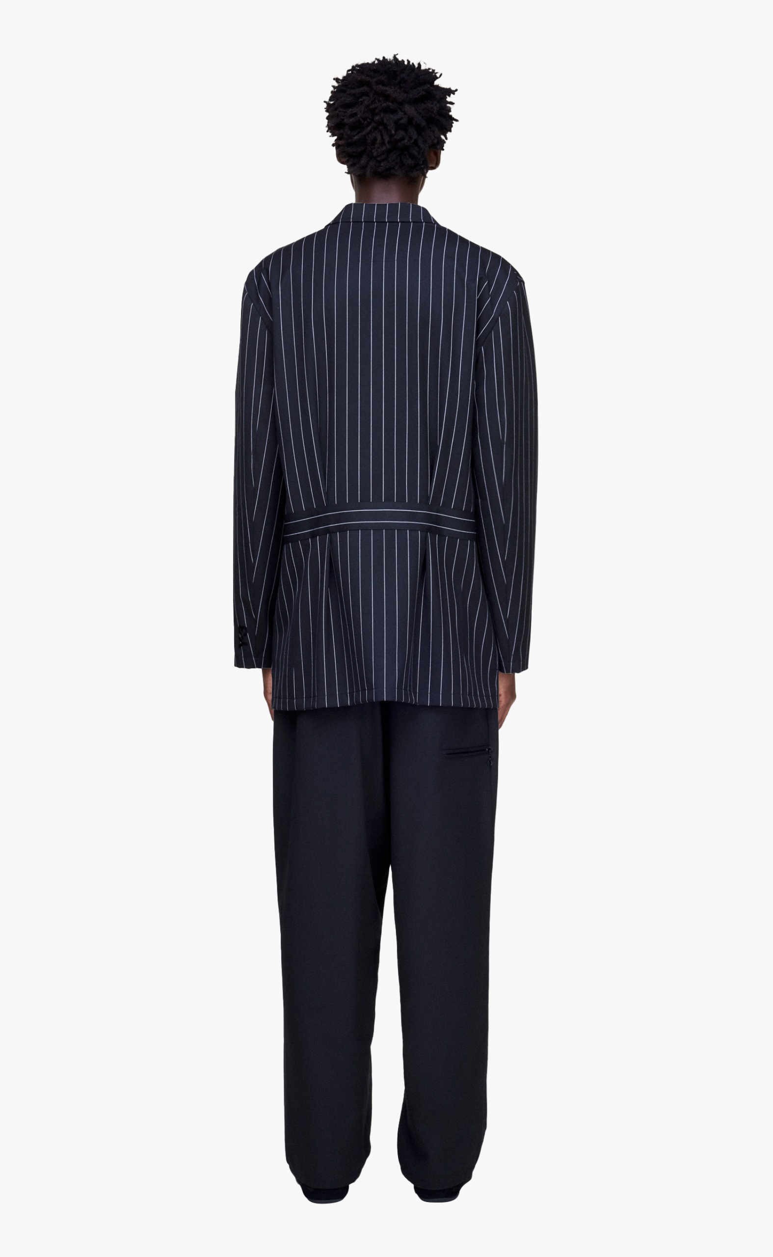 REF WOOL TP BLACK PANTS