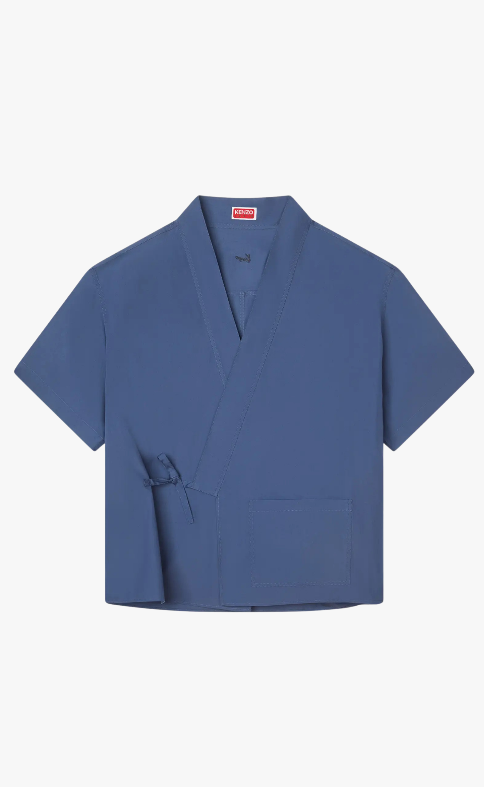 KIMONO SHORT SLEEVE NAVY BLUE SHIRT