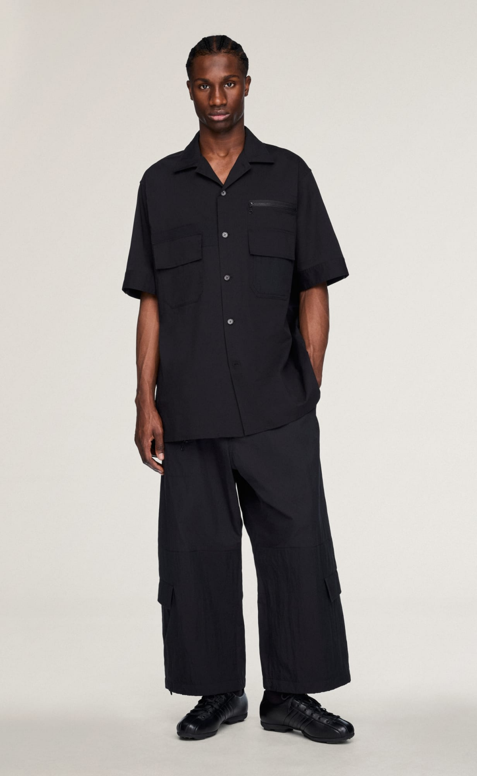 Y-3 UT SHORT SLEEVE BLACK SHIRT