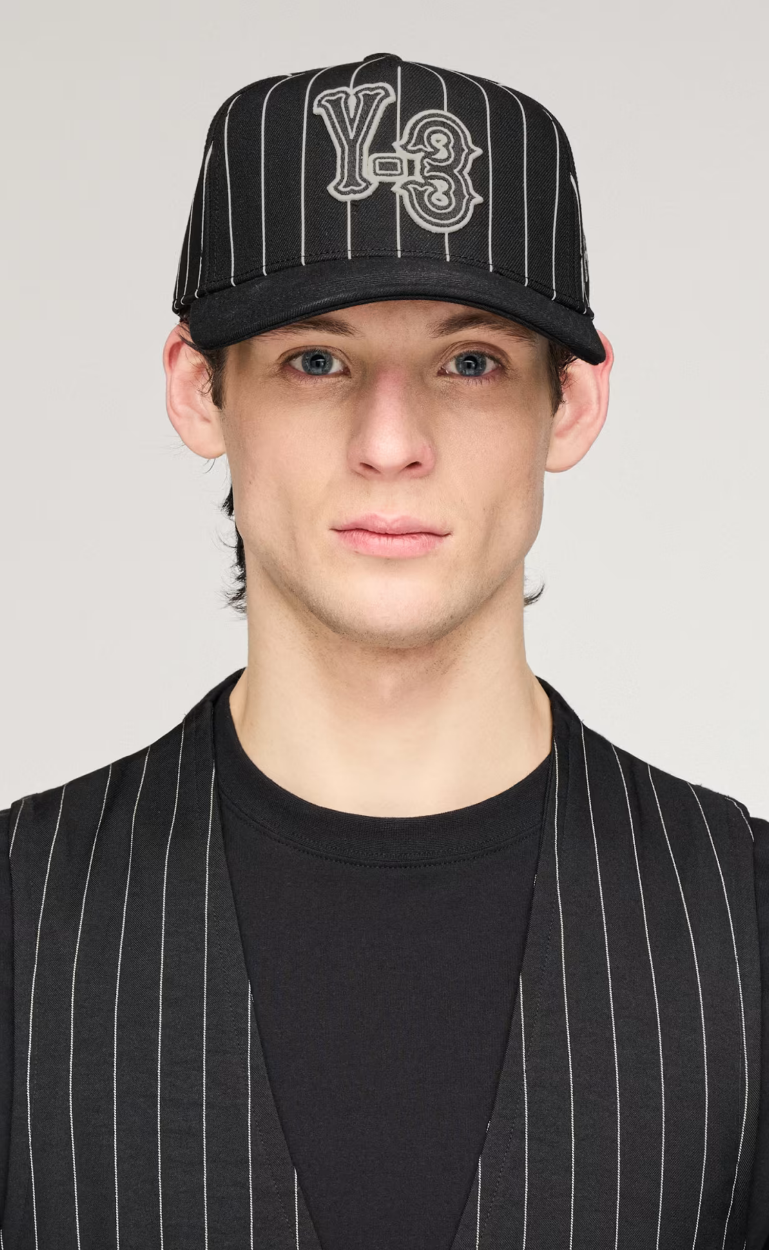 Y-3 PINSTRIPE BLACK HAT