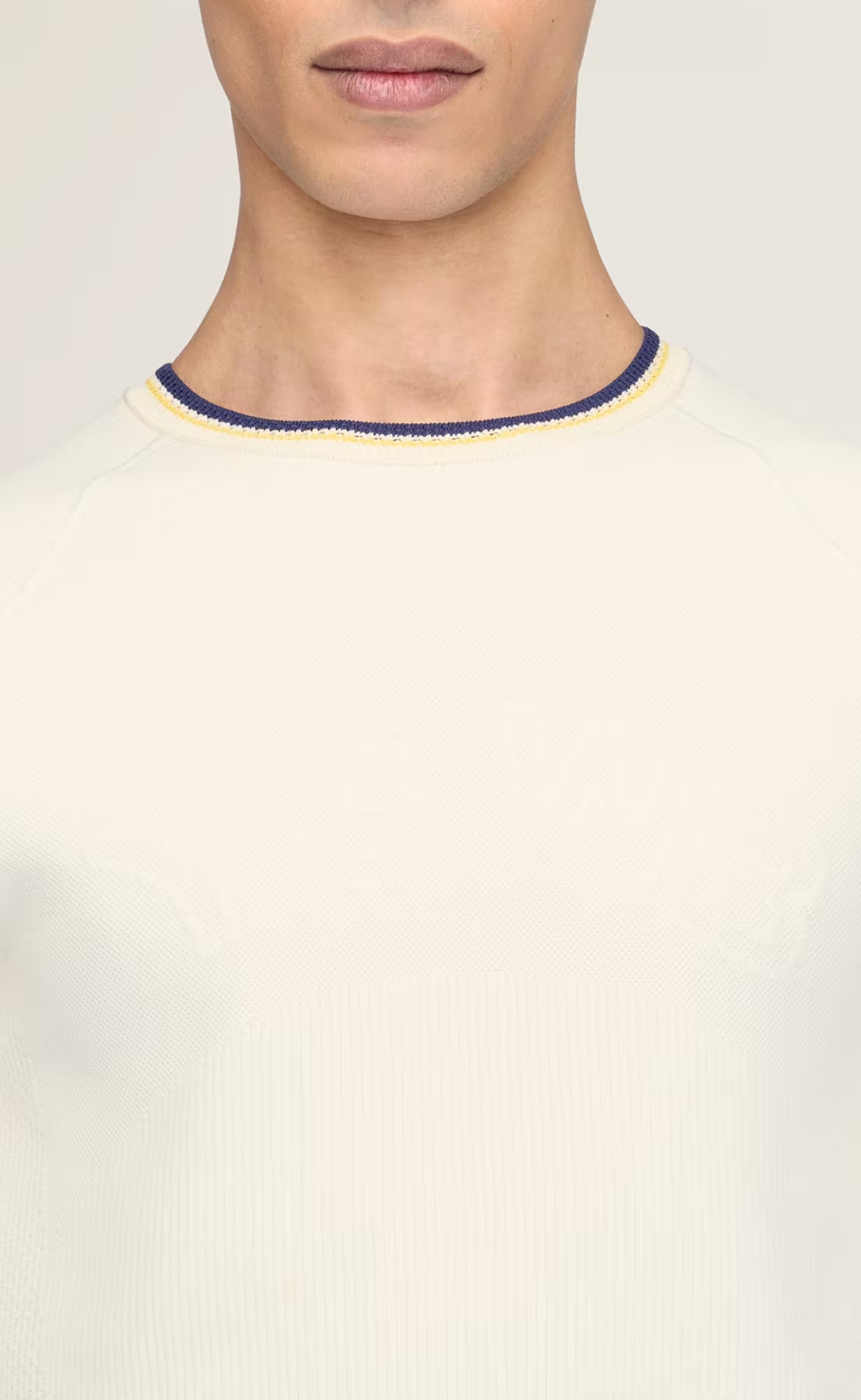 WB Y-3 KNIT BASE TOP WHITE LONGSLEEVE