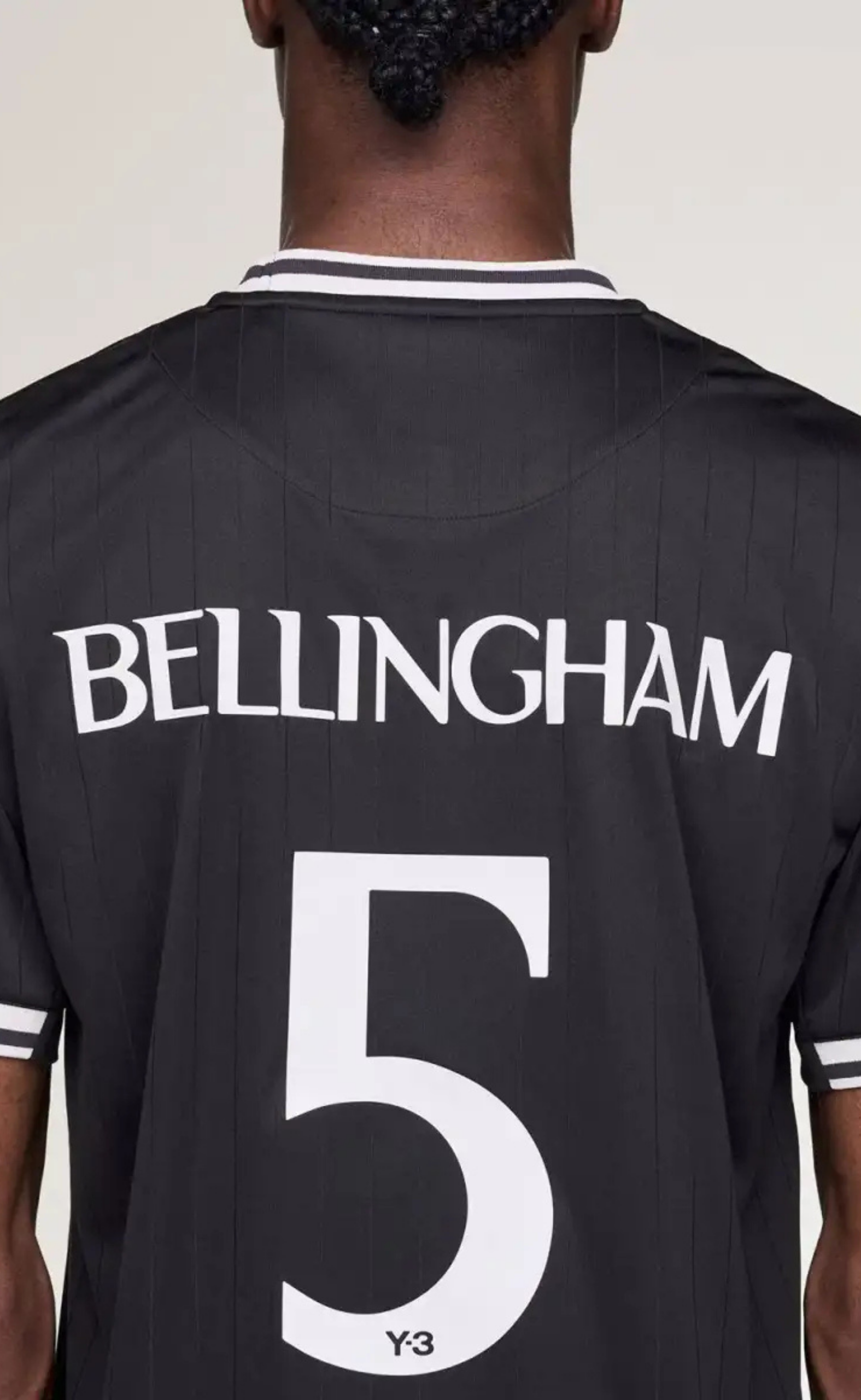 Y-3 BELLINGHAM FOOTBALL BLACK T-SHIRT