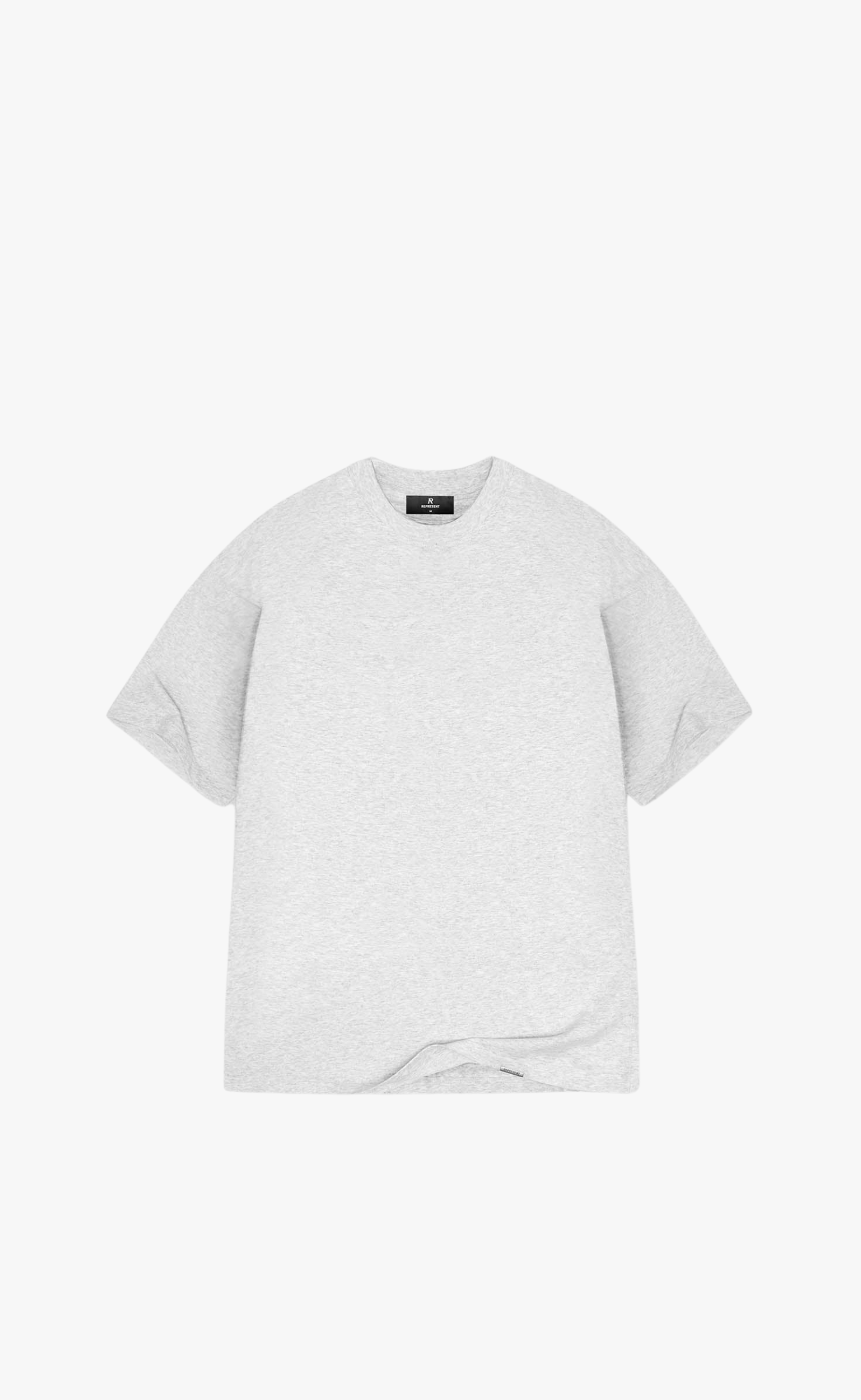 INTIAL OVERSIZED ICE GREY MARL T-SHIRT