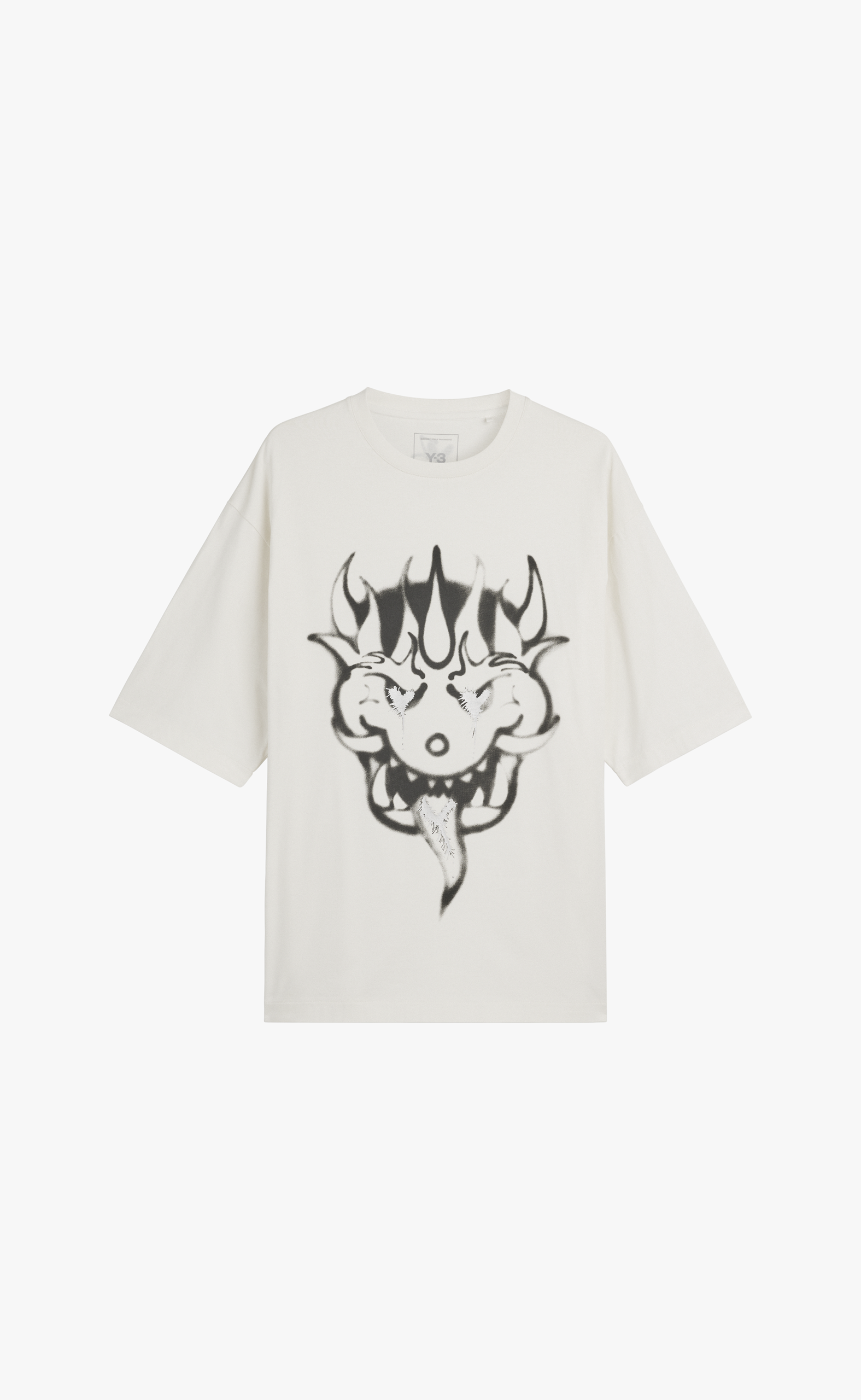 Y-3 CHITO YAKSHA GRAPHIC WHITE T-SHIRT