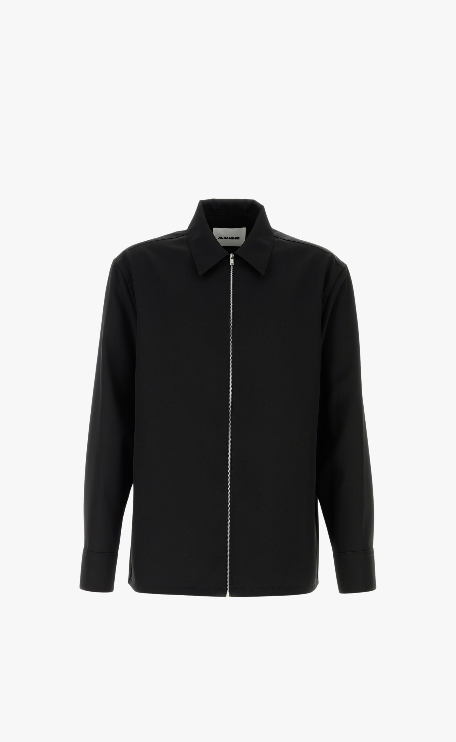 SHARP WOOL GABARDINE BLACK JACKET