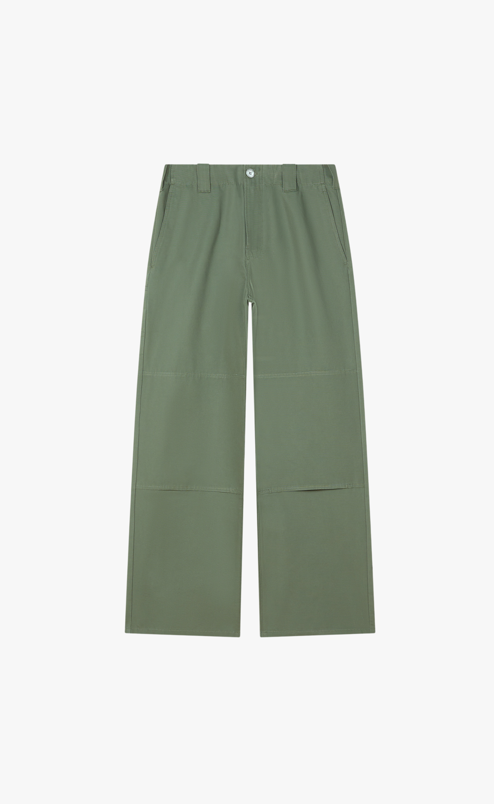 DOUBLE KNEE CHINO KHAKI PANTS