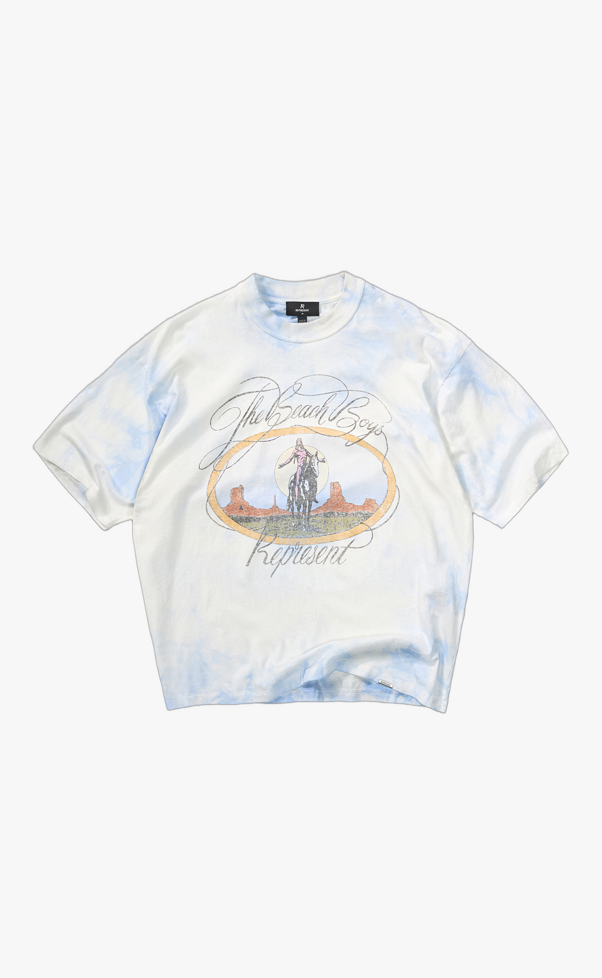 BEACH BOYS SCRIPT BLUE TIE DYE T-SHIRT
