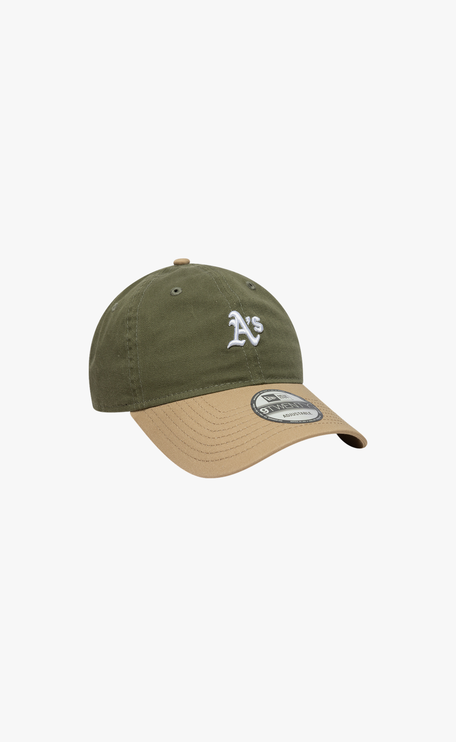 OAKLAND ATHLETICS MINI WASHED CONTRAST 9TWENTY GREEN BEIGE HAT