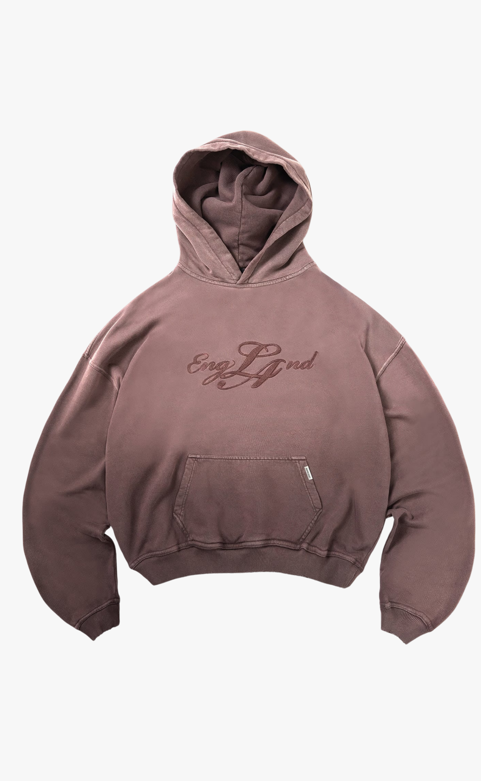 ENGLAND WASHED BROWN HOODIE