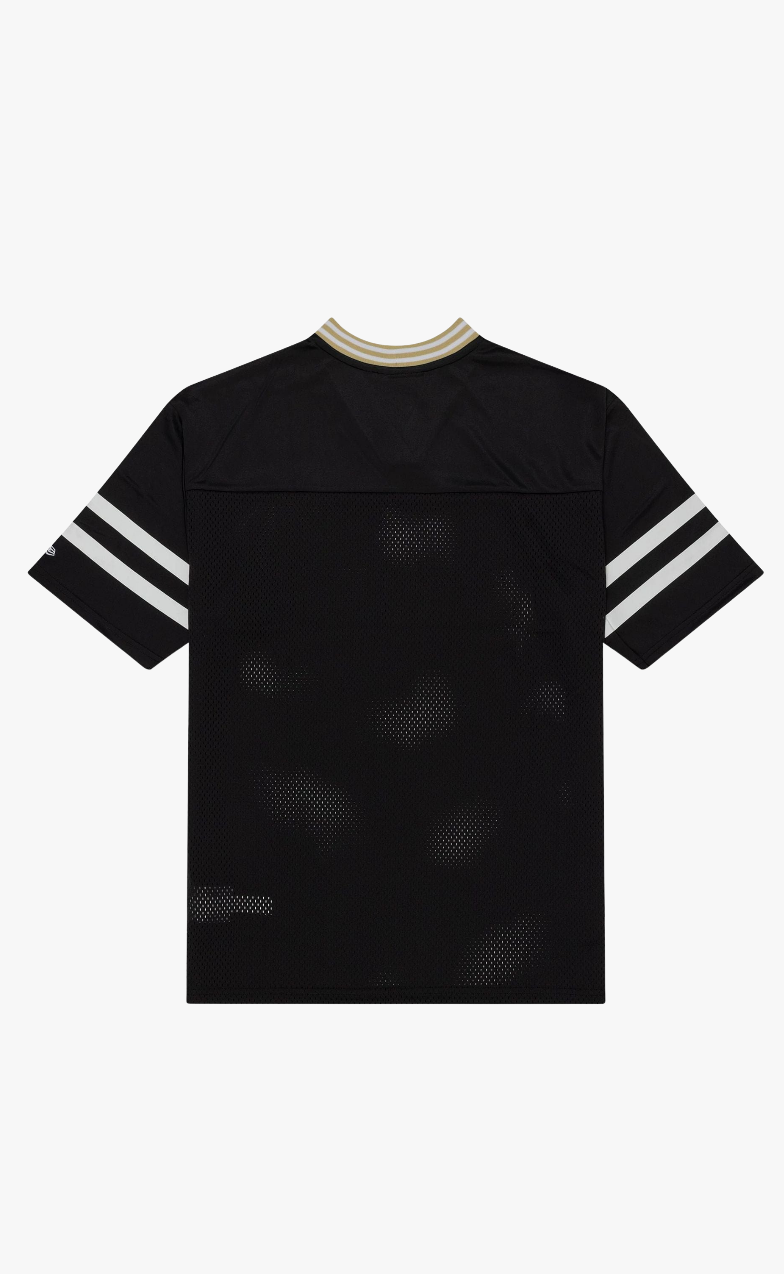 NEW ORLEANS SAINTS NFL MESH BLACK T-SHIRT