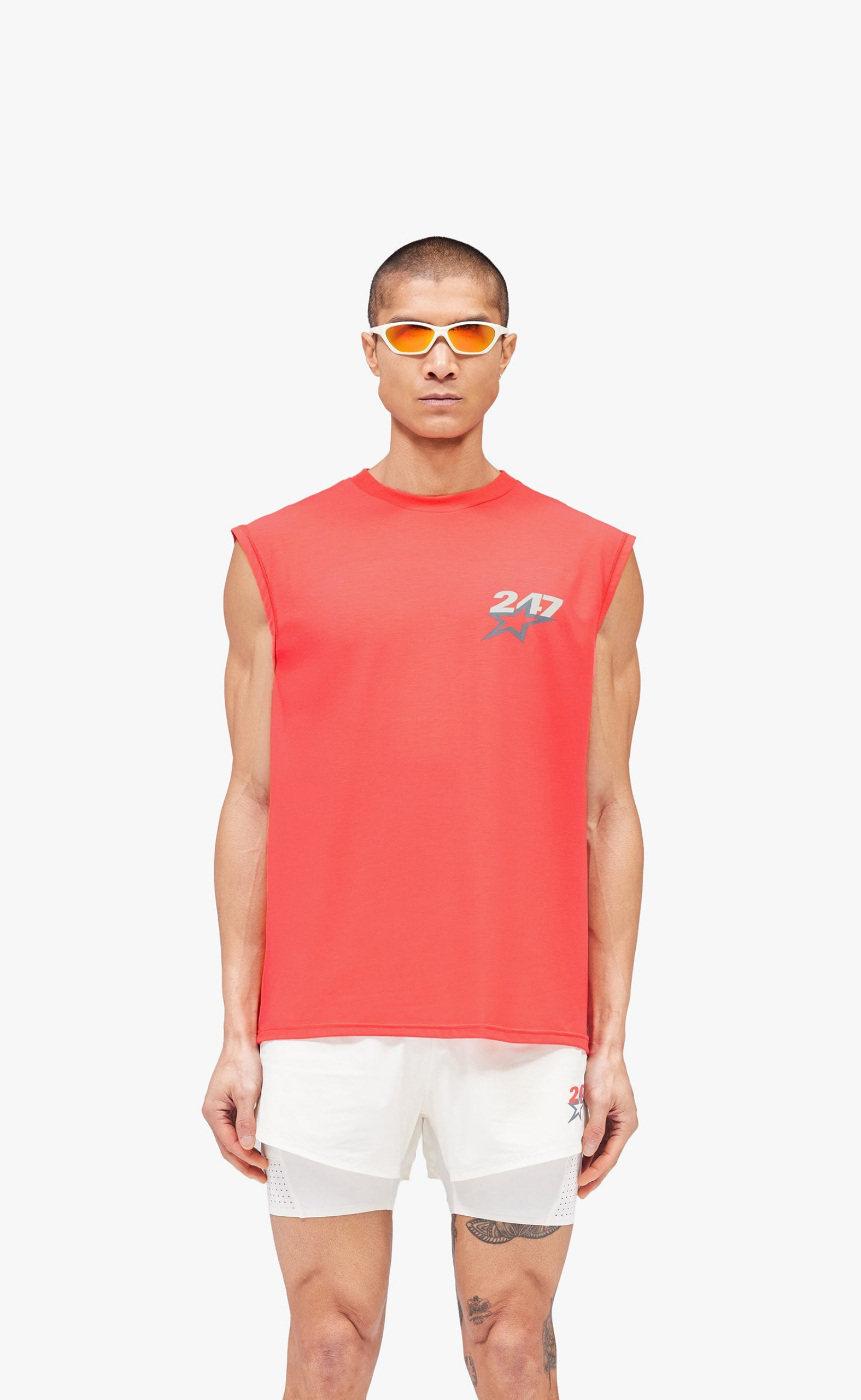 TEAM 247 STAR OS RACING RED TANK TOP