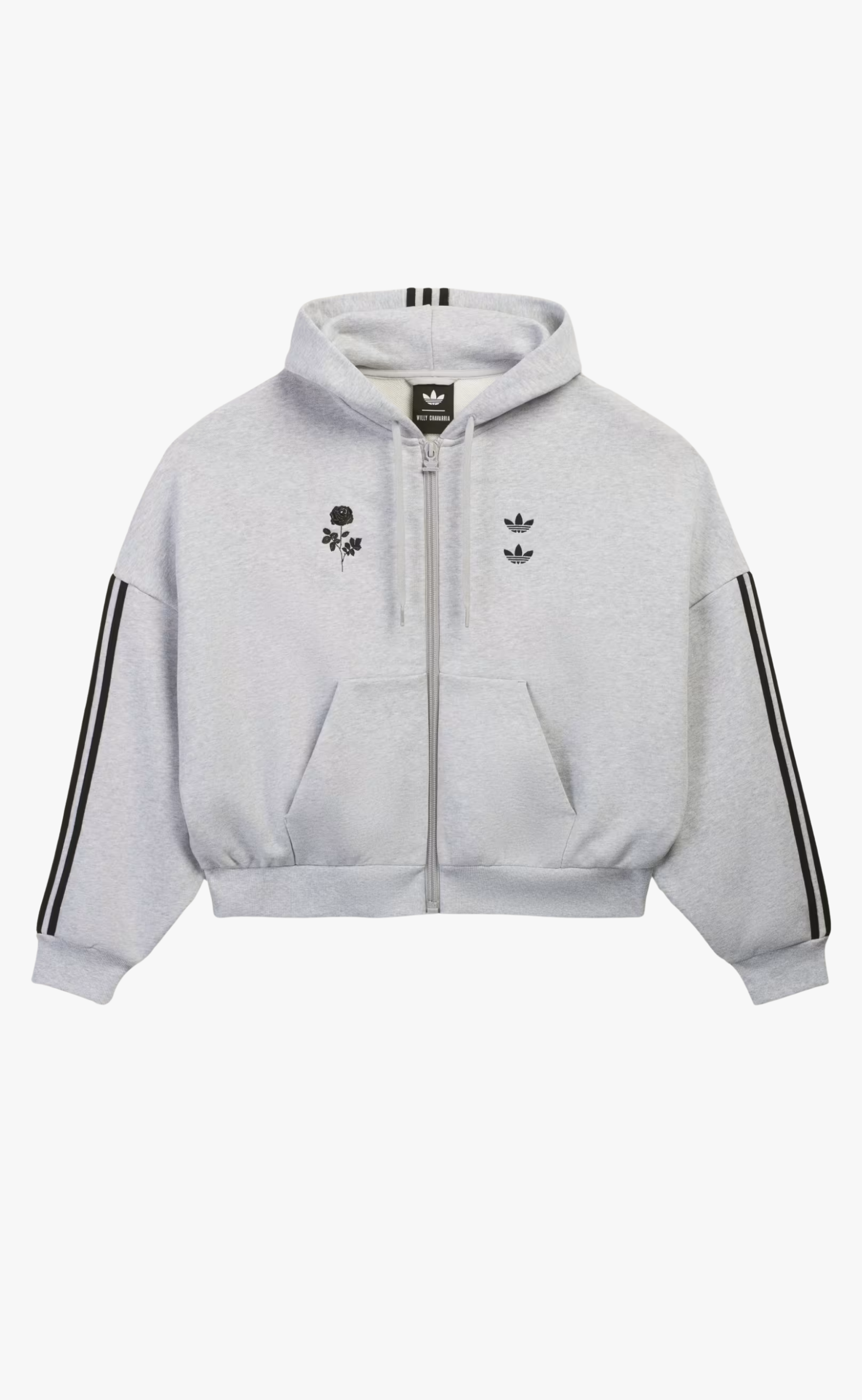 WC LOHO GREY ZIP HOODIE