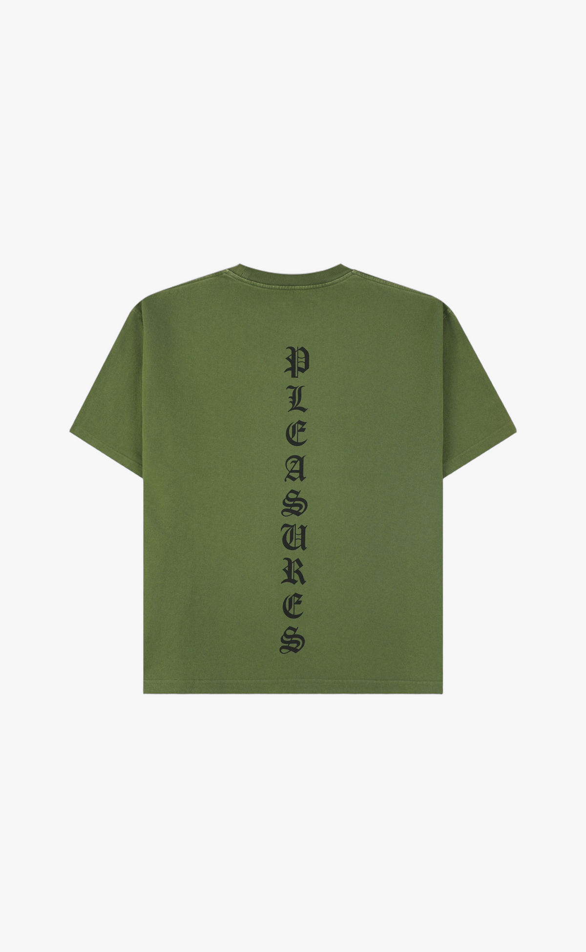 KNIGHT OVERDYED HEAVYWEIGHT OLIVE T-SHIRT