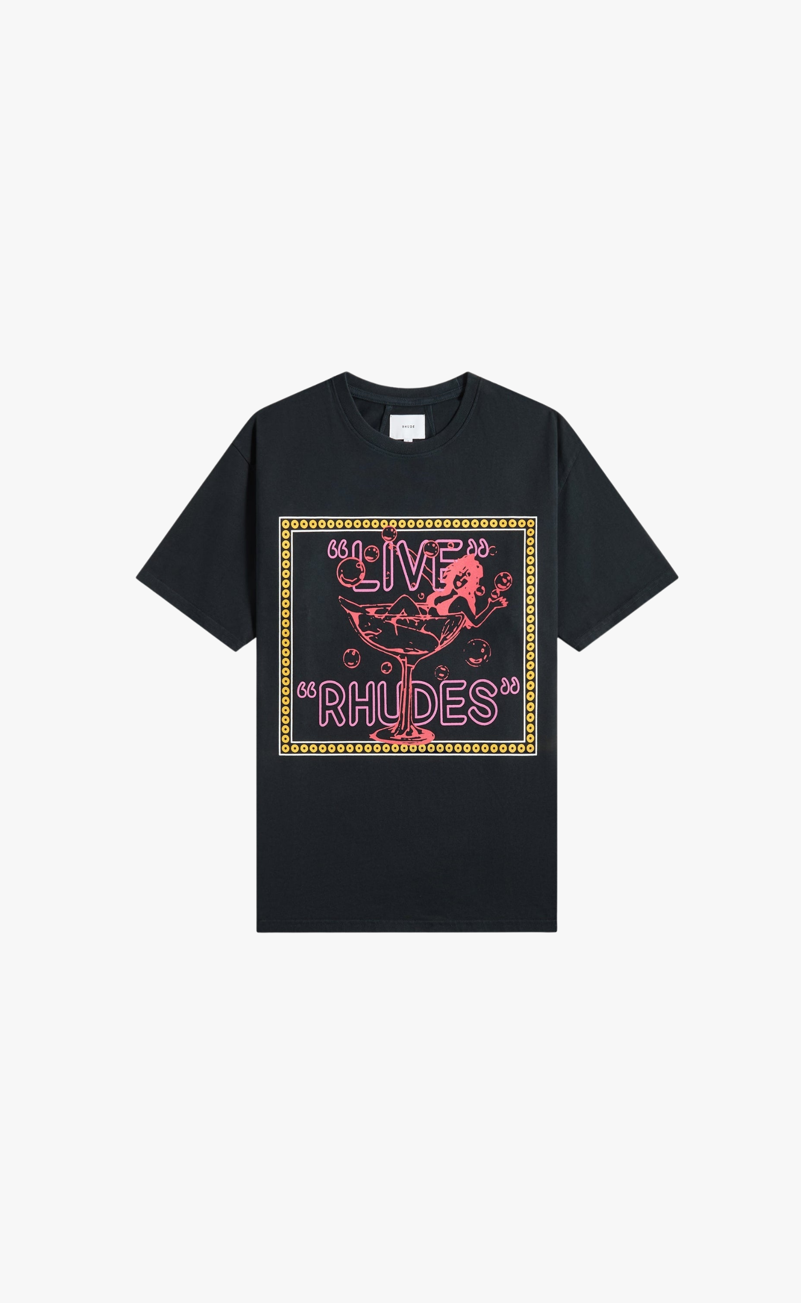 LIVE RHUDES VINTAGE BLACK T-SHIRT
