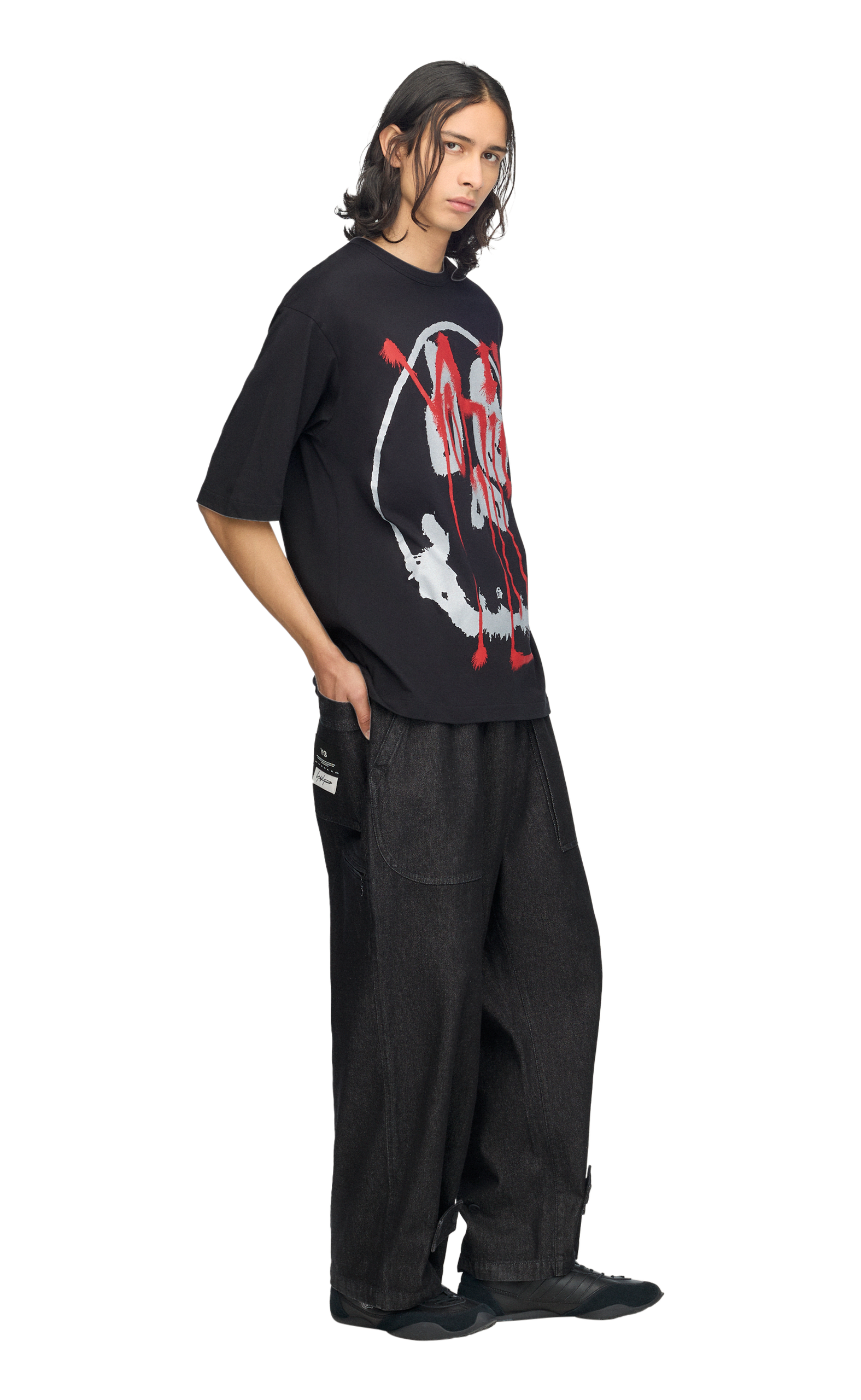 Y-3 CHITO GRAPHIC BLACK T-SHIRT