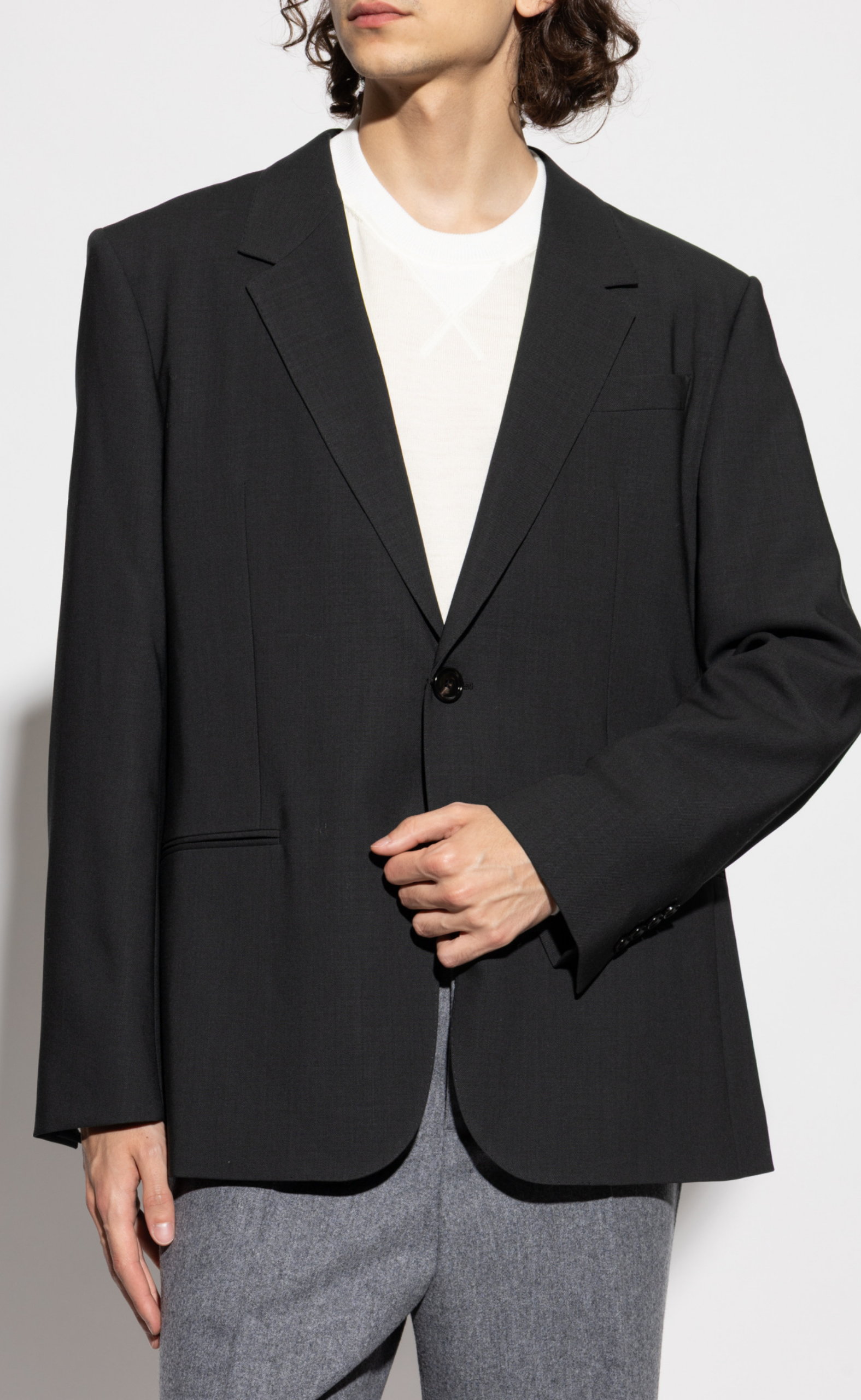 VESTE 2 BOUTONS SINGLE BREASTED ANTHRACITE BLAZER