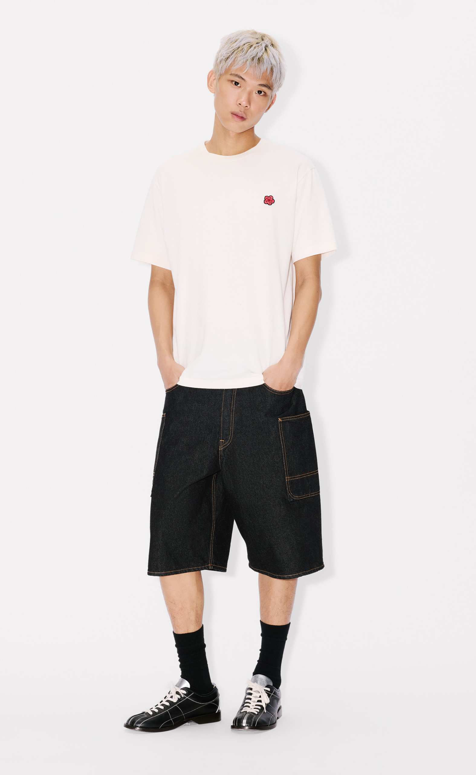 CARGO MONKEY RINSE BLUE DENIM SHORTS