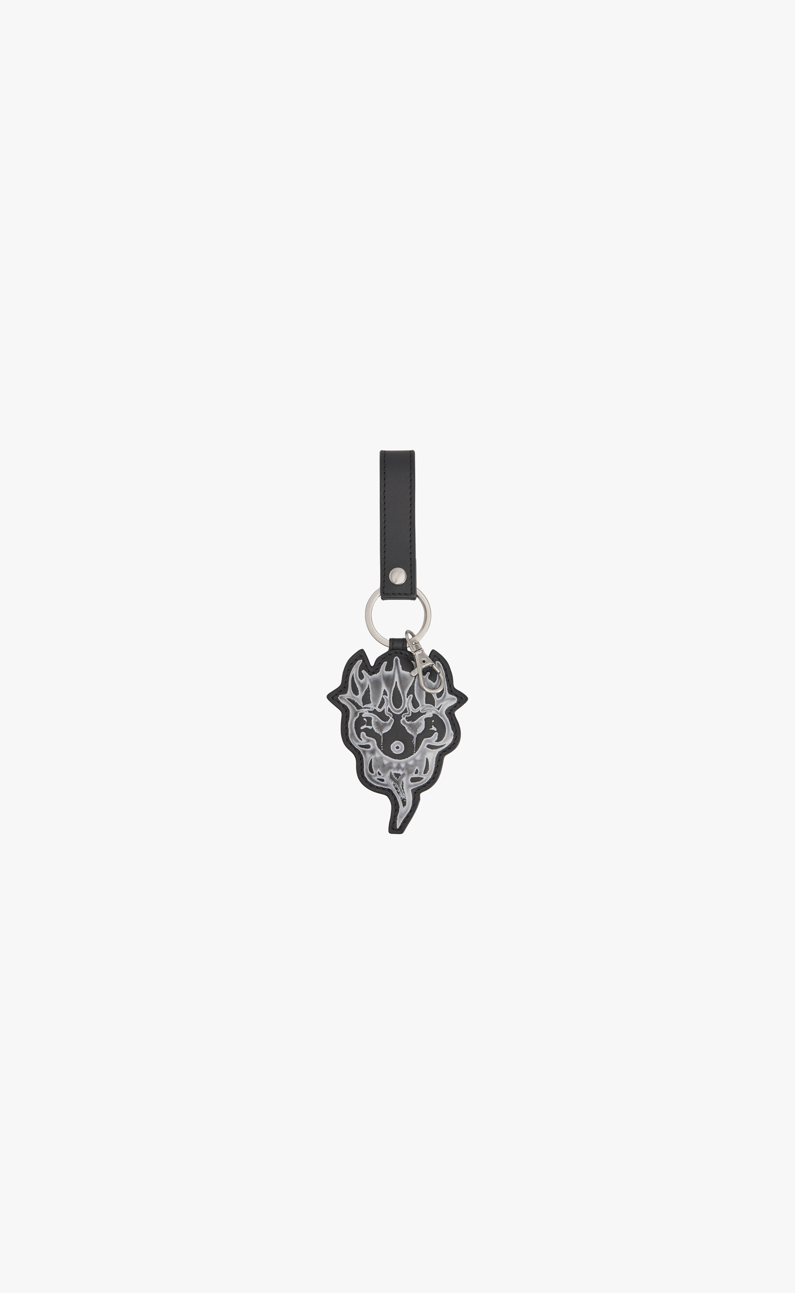 Y-3 CHITO LEATHER BLACK KEYCHAIN