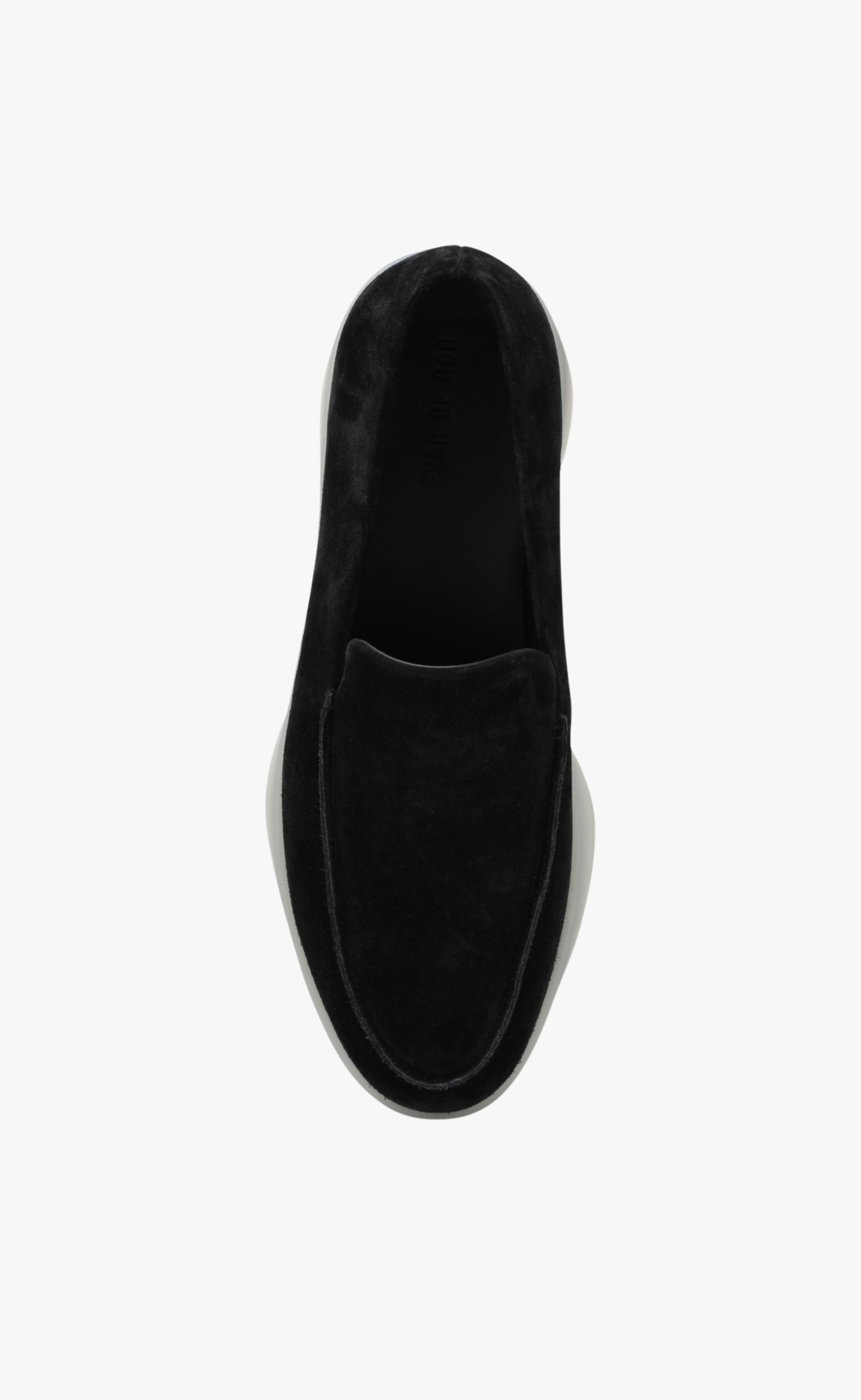 REVERSE SUEDE BLACK LOAFER