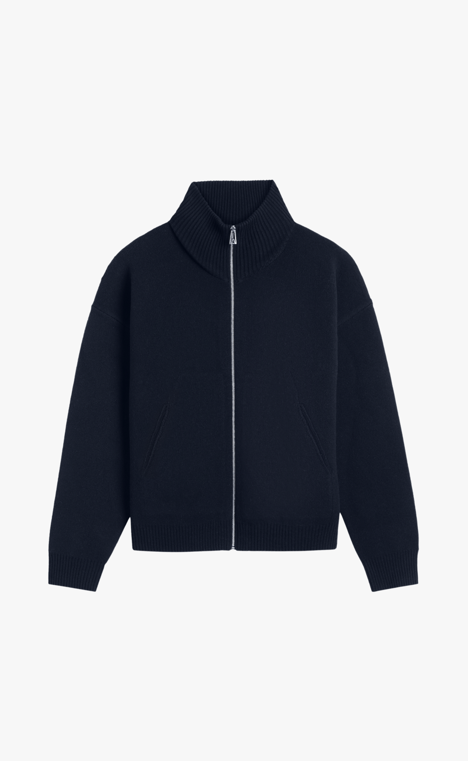 CORE ZIP-UP NAVY SWEATER