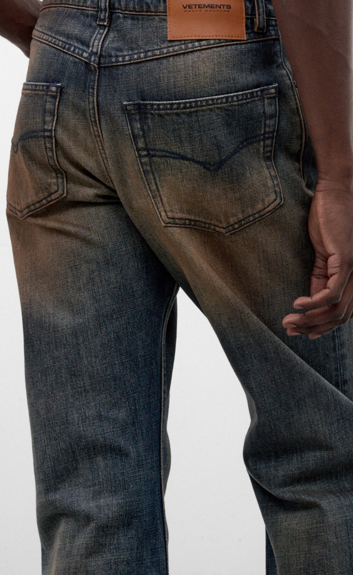 O-LEG DIRTY BLUE JEANS