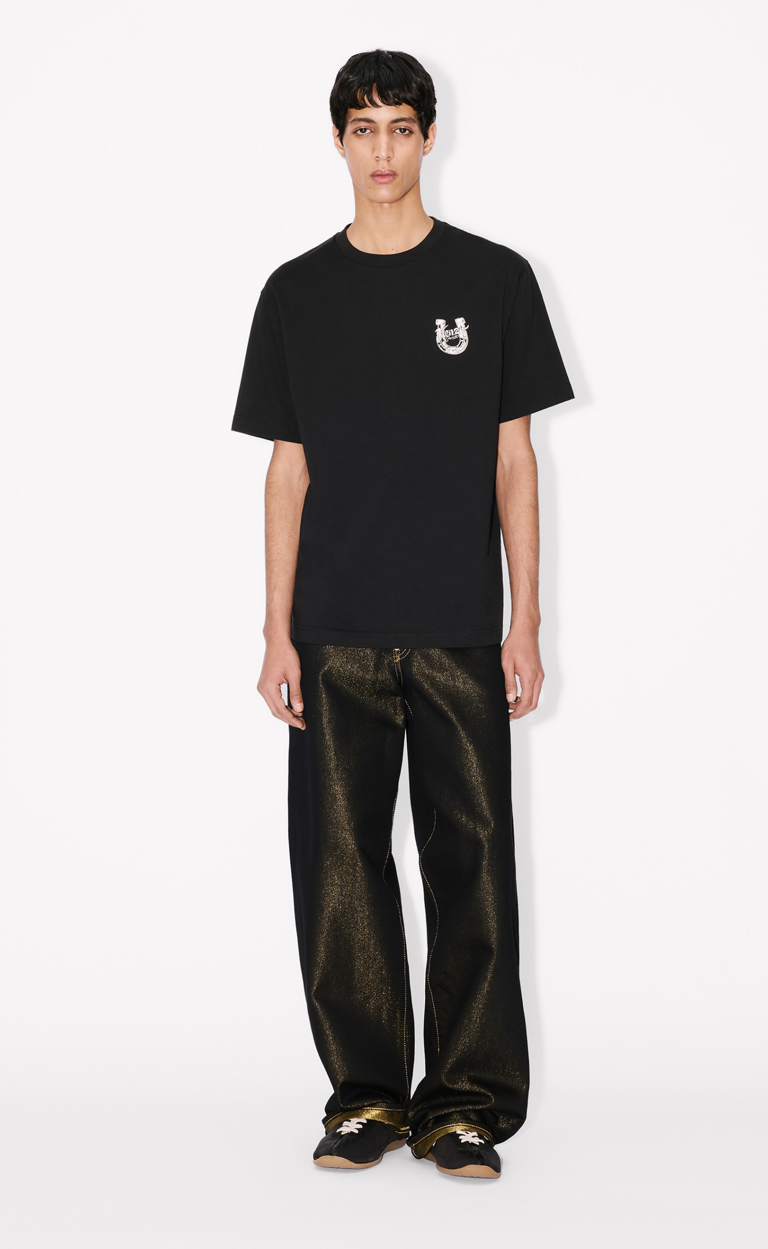 GOTS KENZO LUCKY HORSES CLASSIC BLACK T-SHIRT