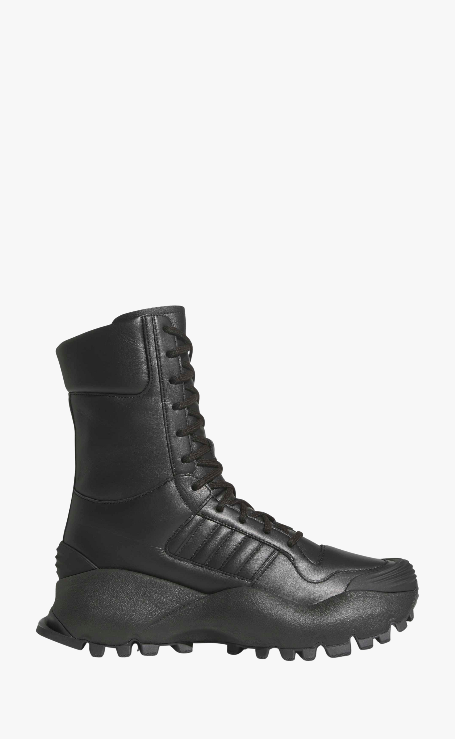 ADIDAS ORIGINALS LEATHER SHOES CHAVARRIA FORUM BLACK BOOTS