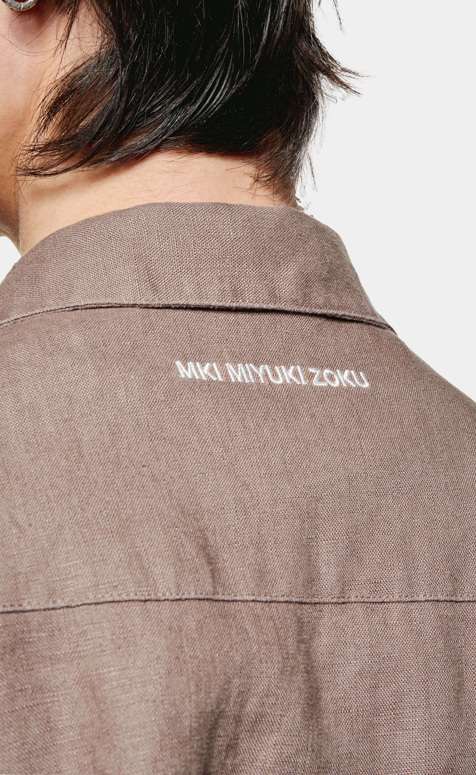LINEN VACATION MUSHROOM SHIRT