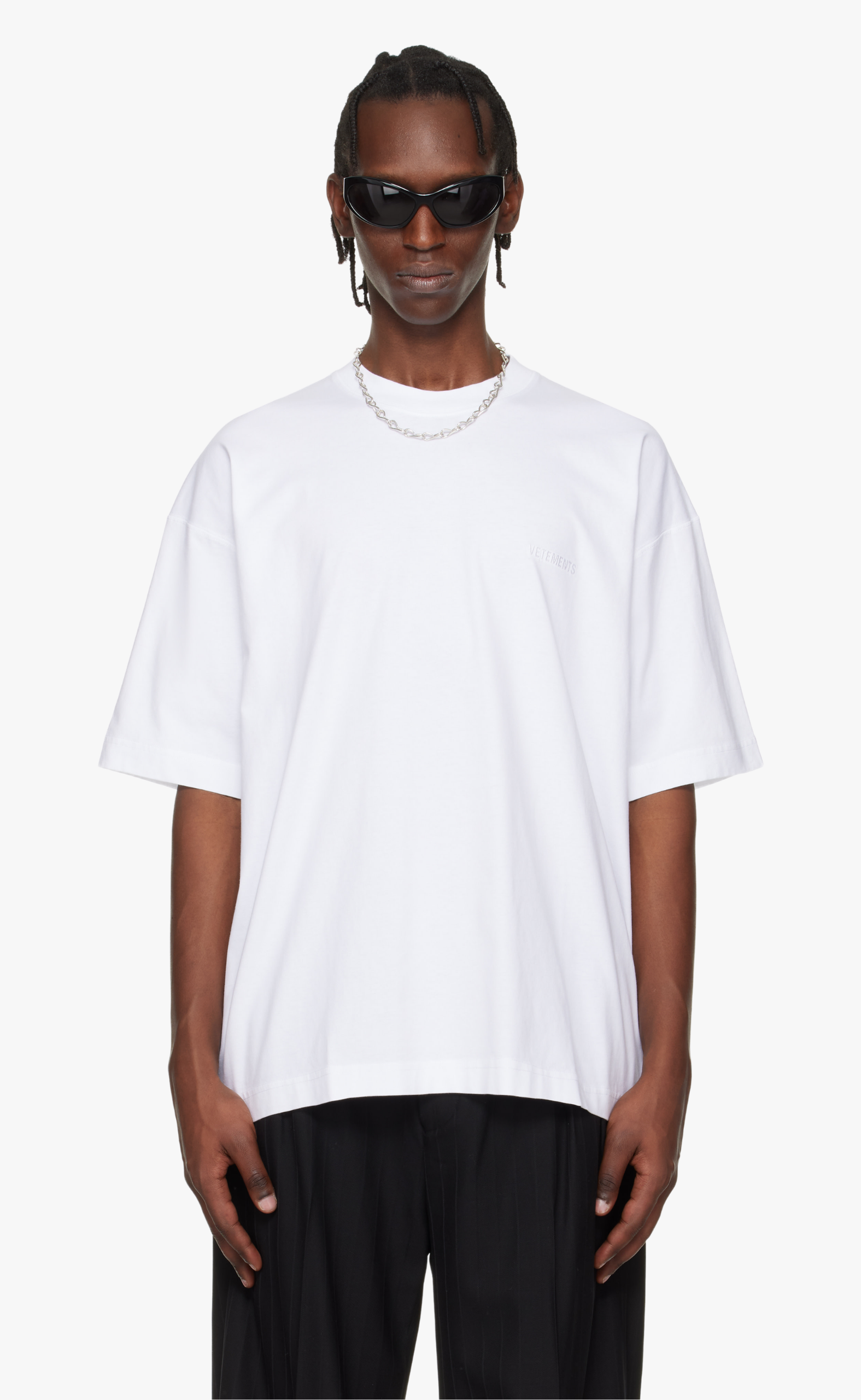 WHITE LOGO WHITE T-SHIRT