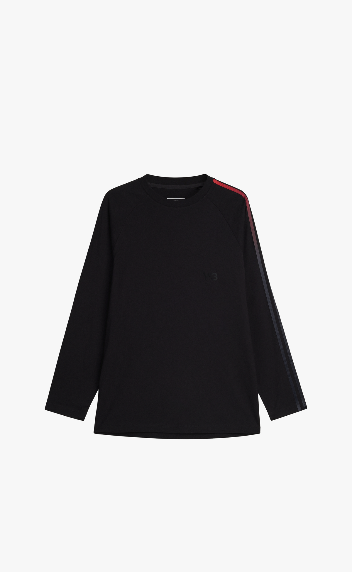 Y-3 OVERSIZED GRADIENT STRIPES BLACK LONGSLEEVE