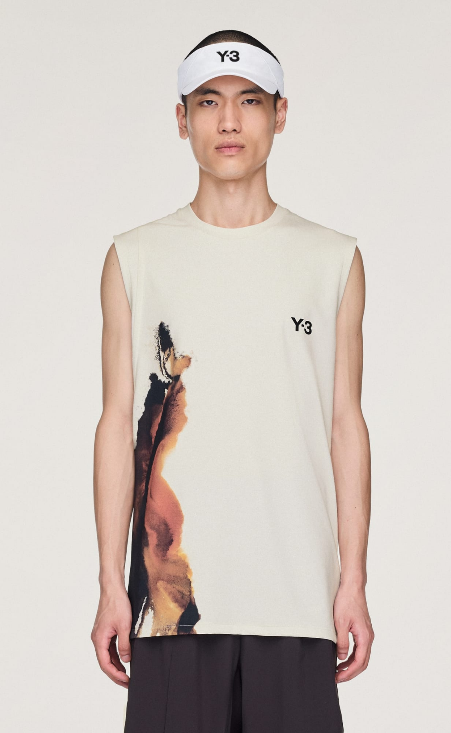 Y-3 TENNIS PRO GREY T-SHIRT