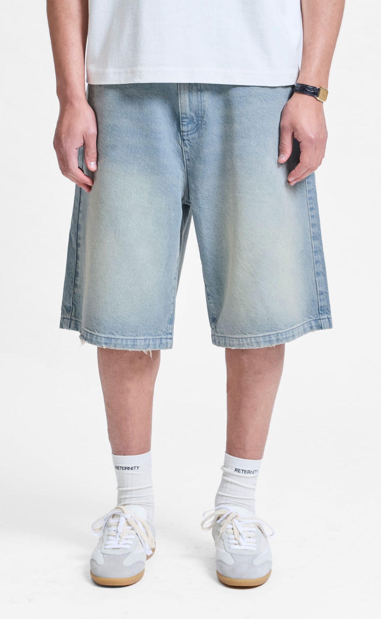 ESSENTIAL JORTS LIGHT BLUE SHORTS