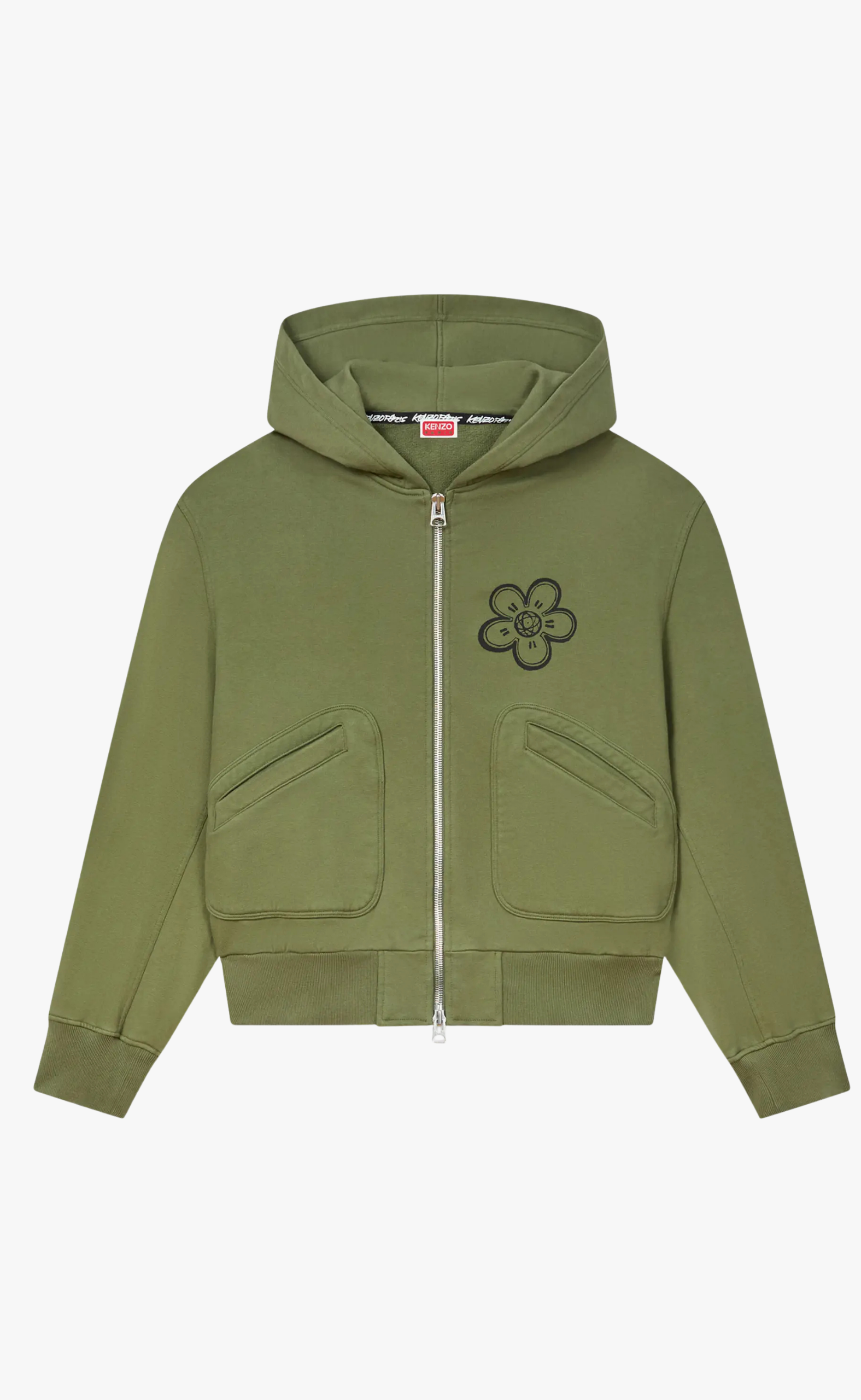 GOTS KENZO FUTURA BOXY KHAKI ZIP HOODIE